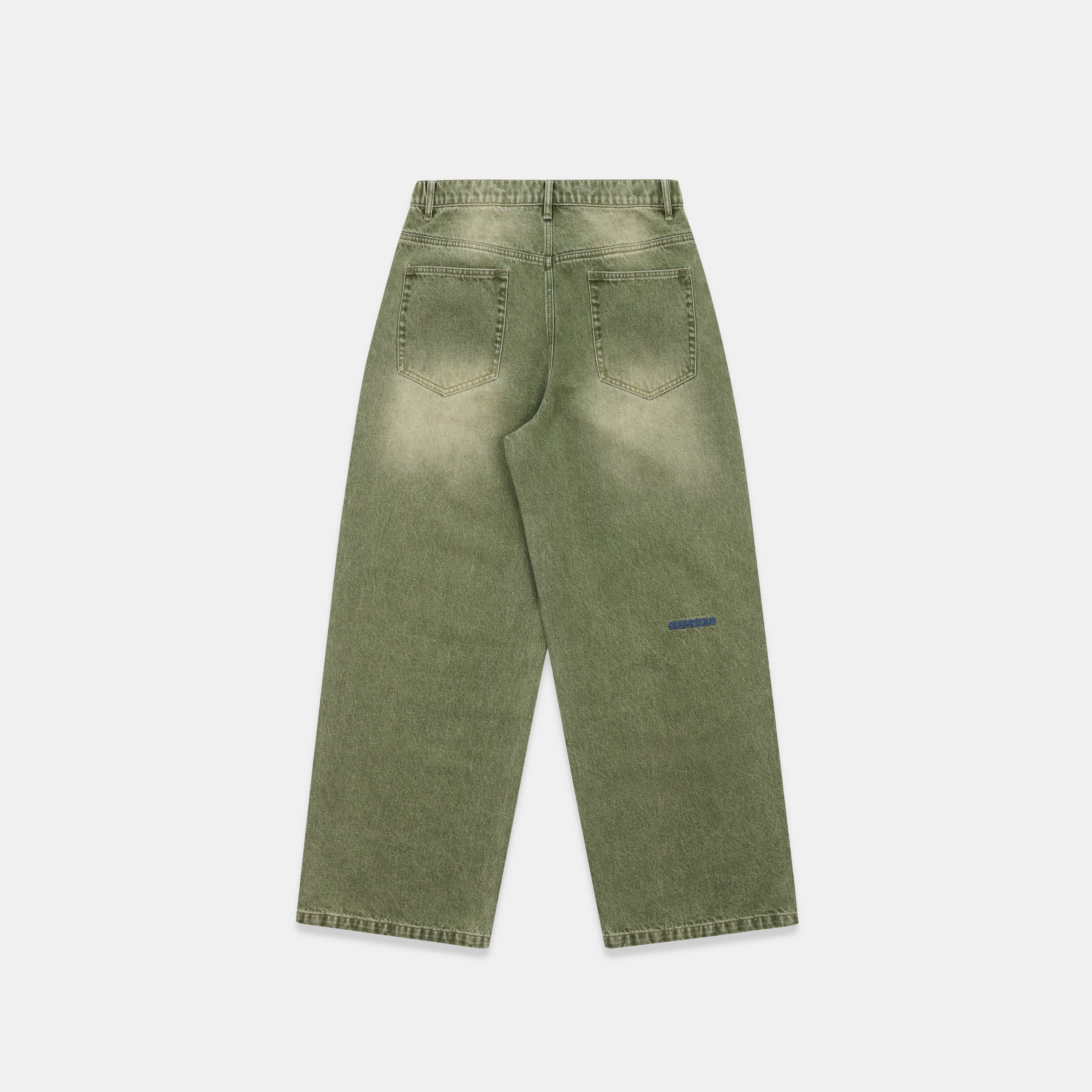 Softground / Essentials Baggy Jeans - Washed Green - Image 6