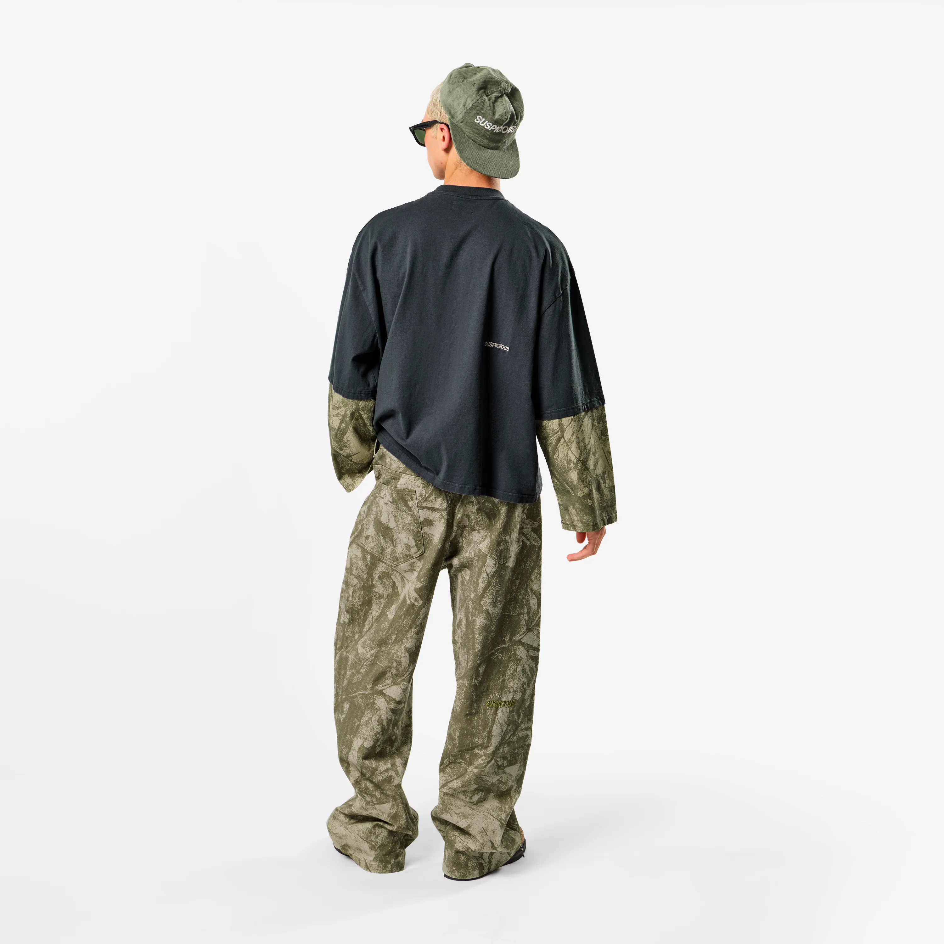 Softground / Essentials Layered Longsleeve - Graphite & Faded Leafs - Image 4