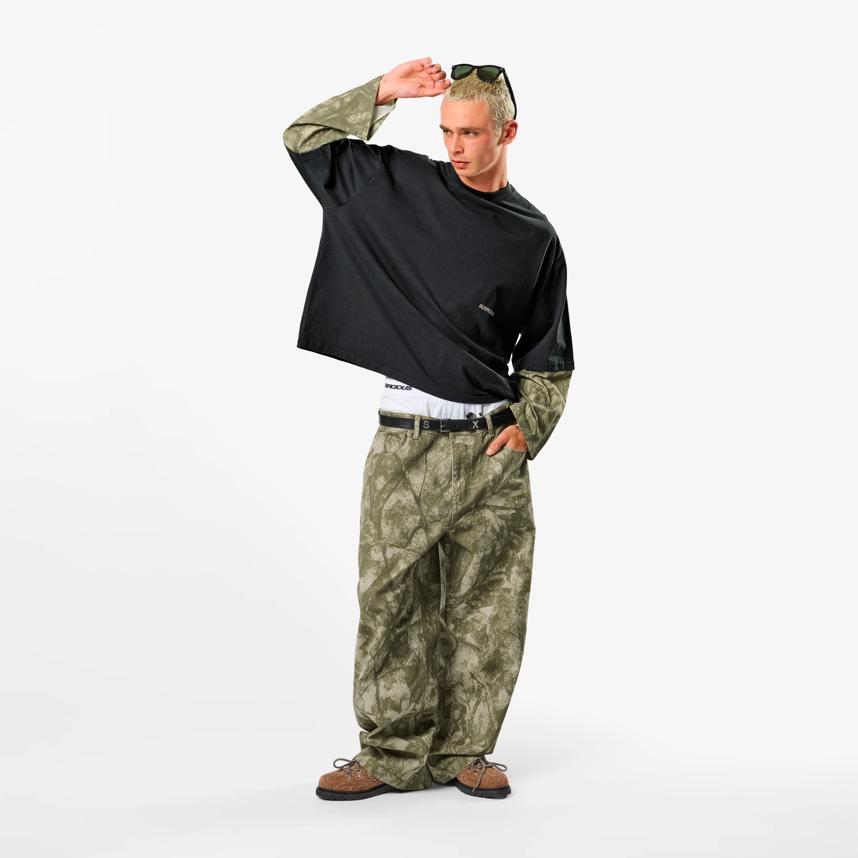 Softground / Essentials Layered Longsleeve - Graphite & Faded Leafs - Image 7