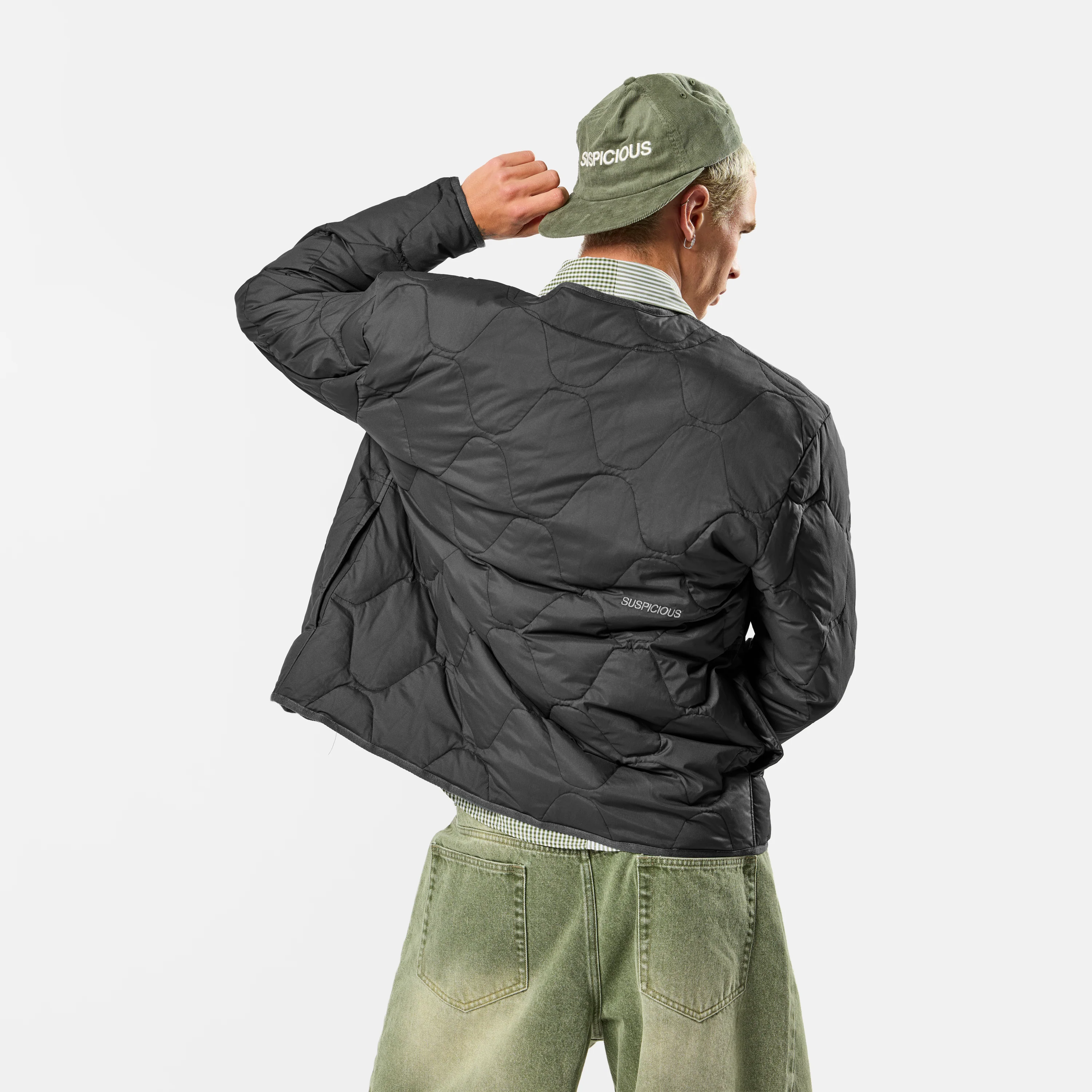 Softground / Essentials Quilted Jacket - Graphite - Image 4