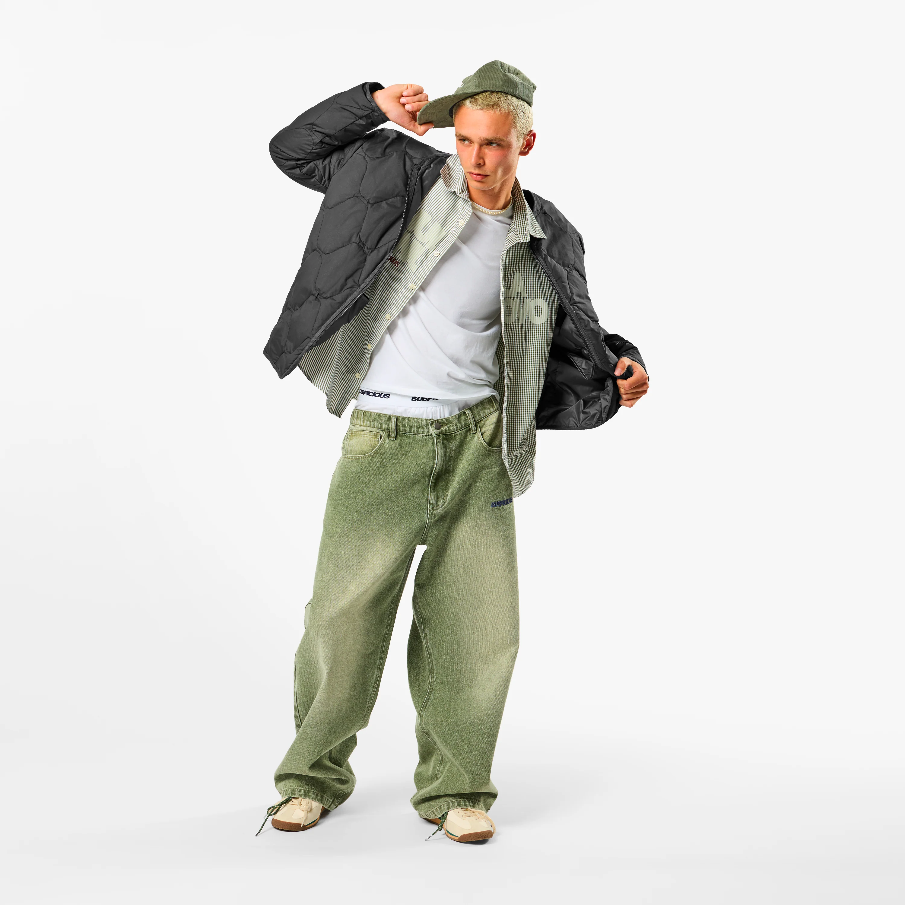Softground / Essentials Quilted Jacket - Graphite - Image 6