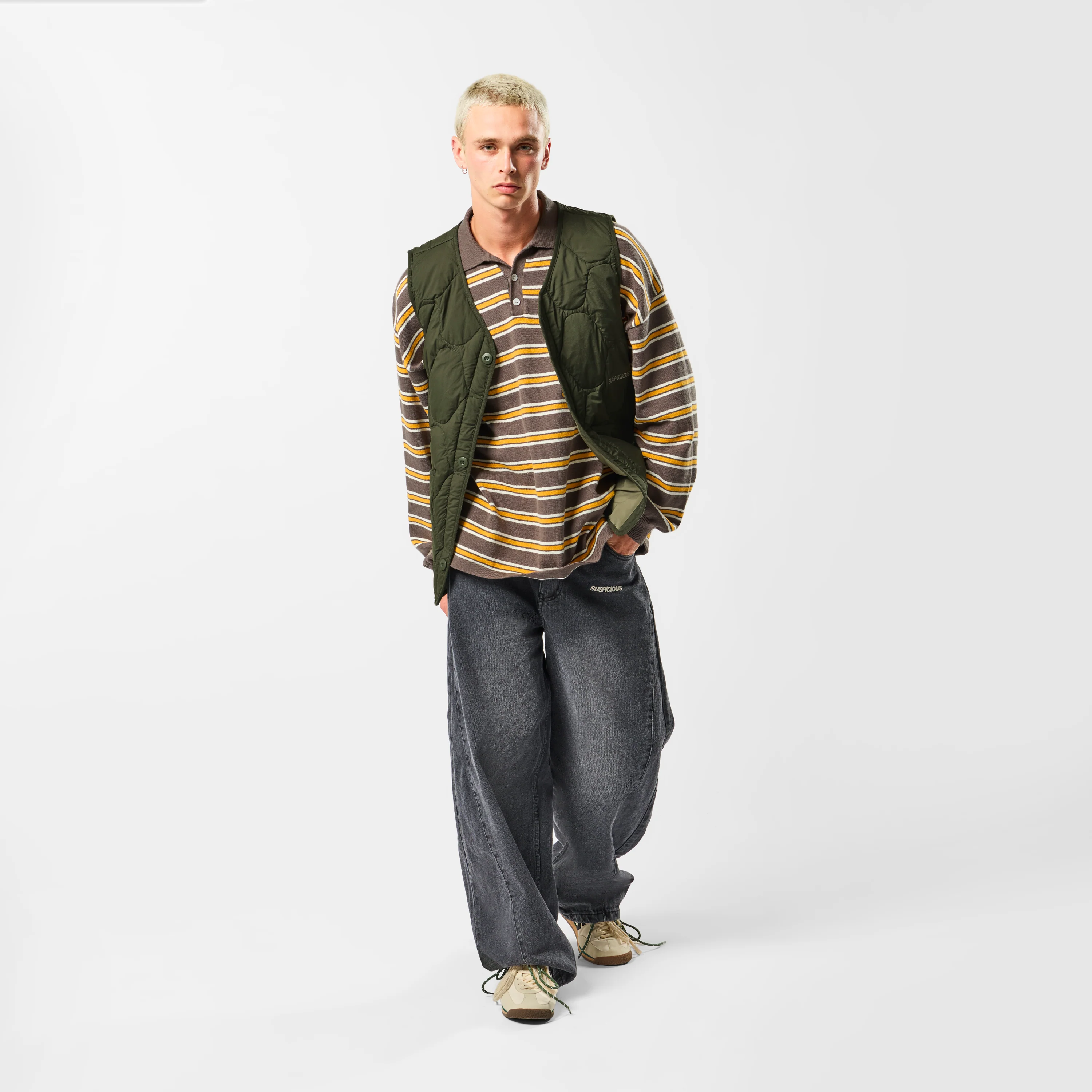Softground / Essentials Quilted Vest w Pocket - Hunter - Image 3