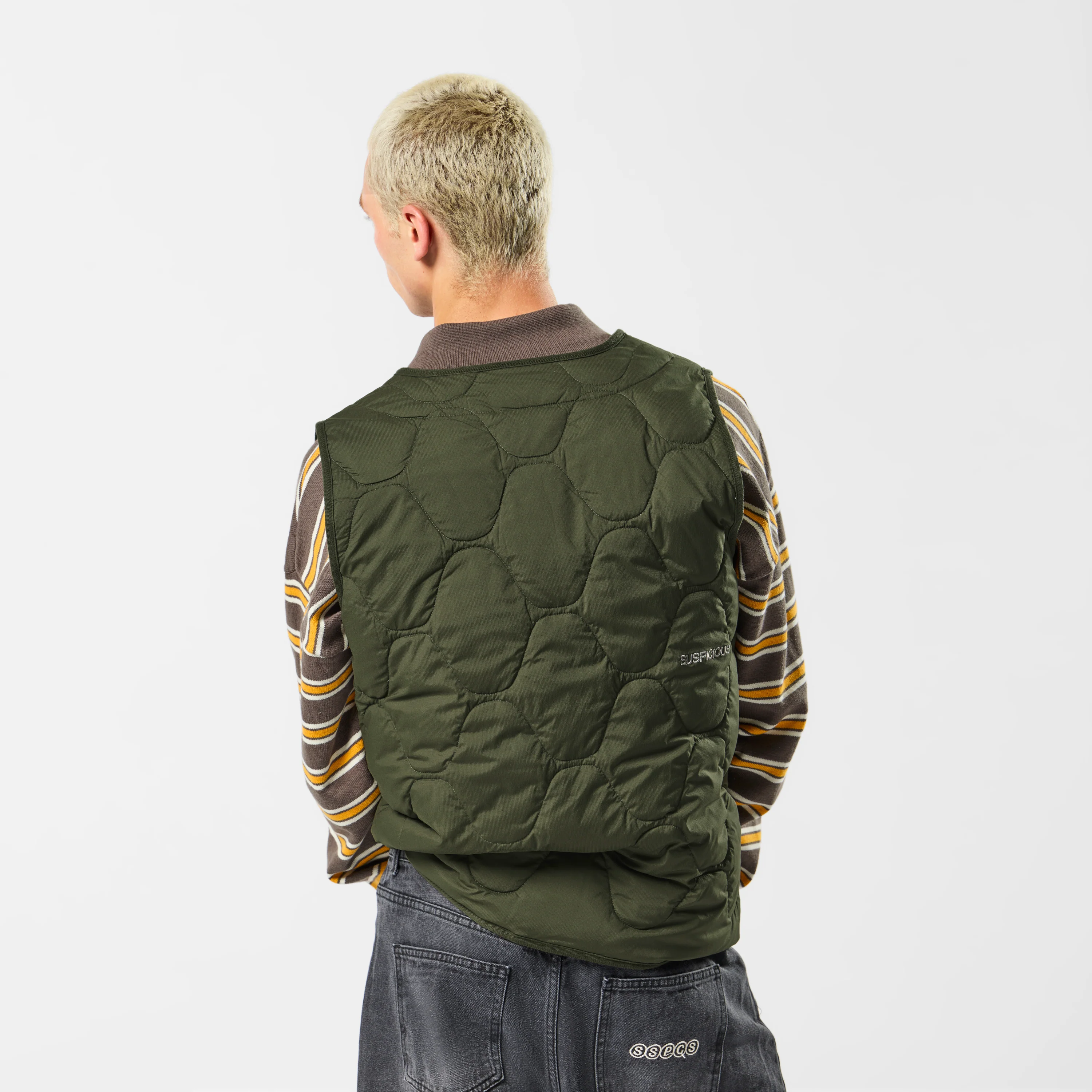 Softground / Essentials Quilted Vest w Pocket - Hunter - Image 4