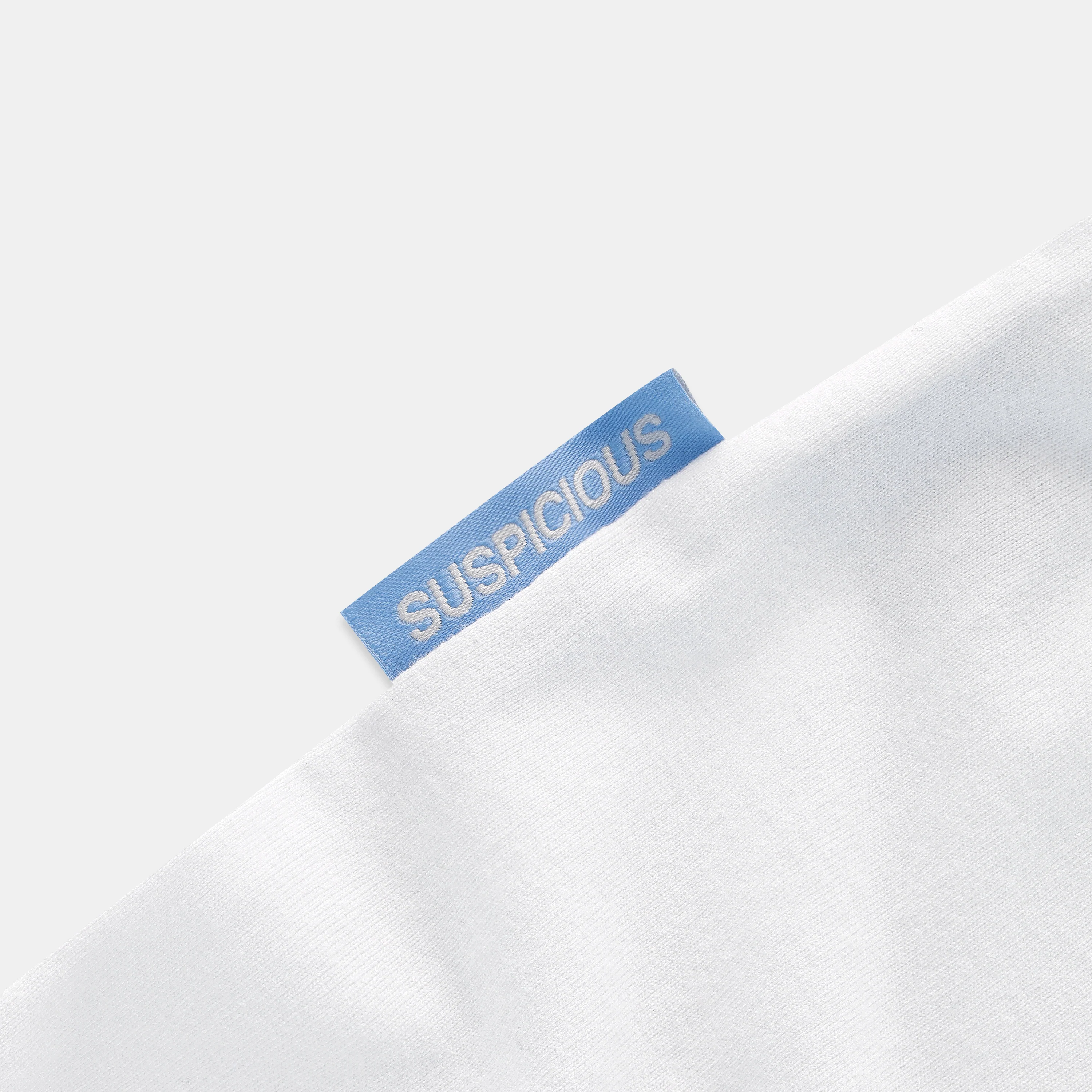 Spring / Blue Pixelated Aura Tee - White - Image 4