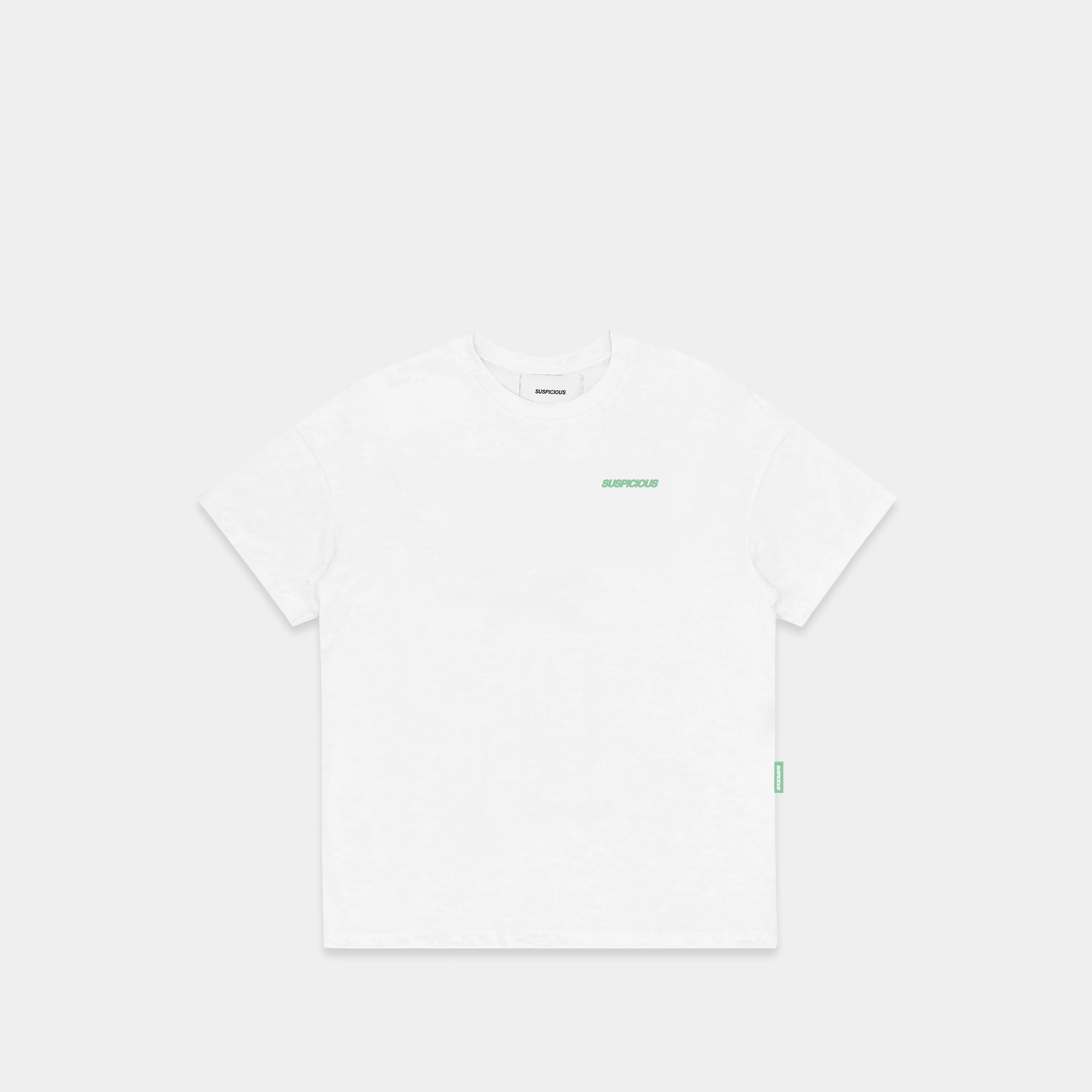 Spring / Green Pixelated Aura Tee - White - Image 5