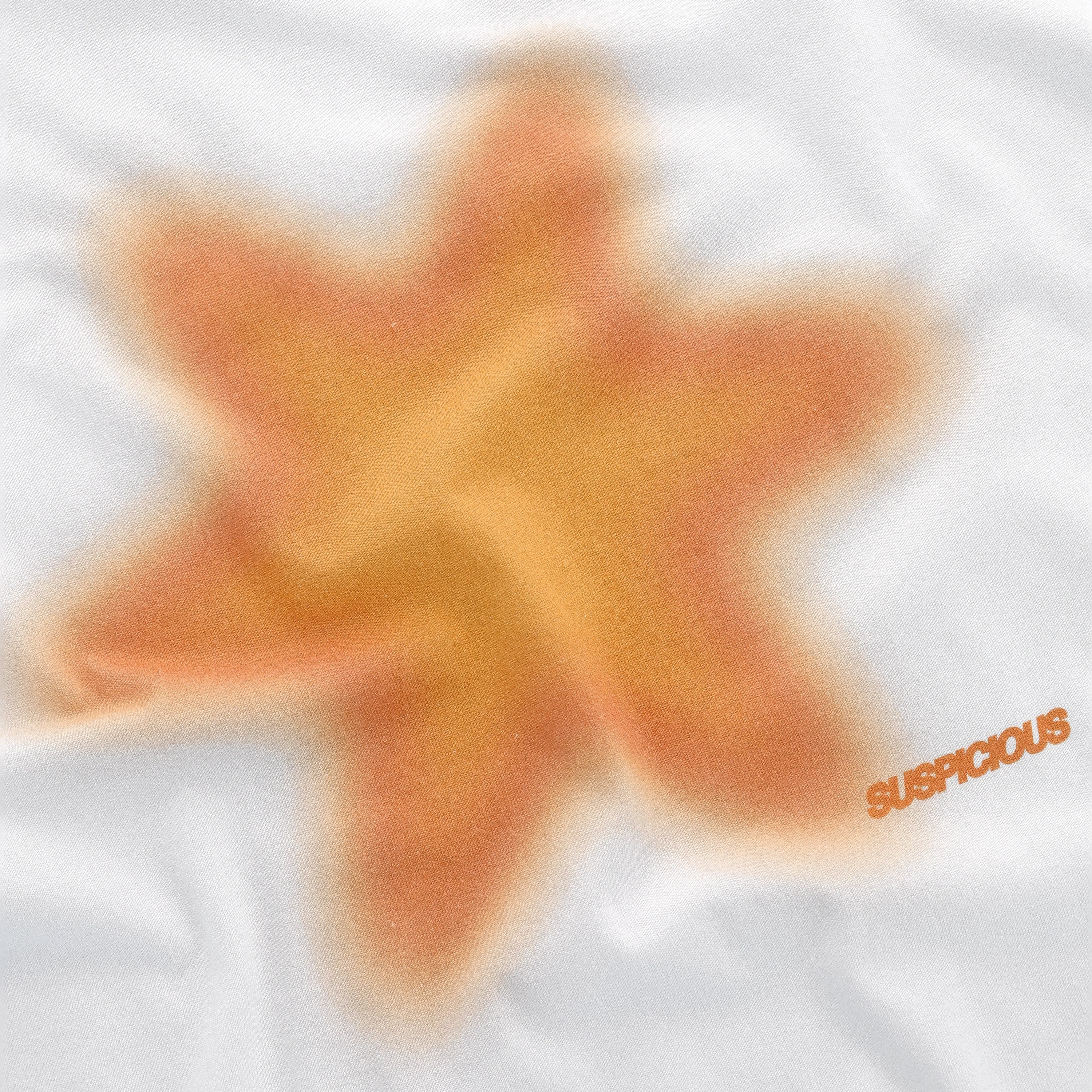 Spring / Orange Aura Star Tee - White - Image 2