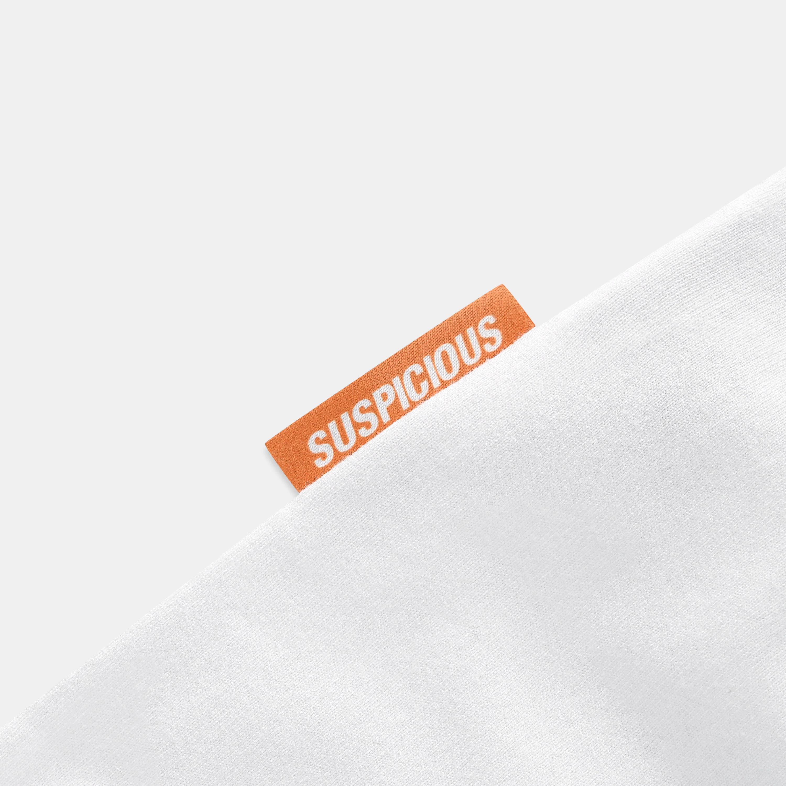 Spring / Orange Pixelated Aura Tee - White - Image 4