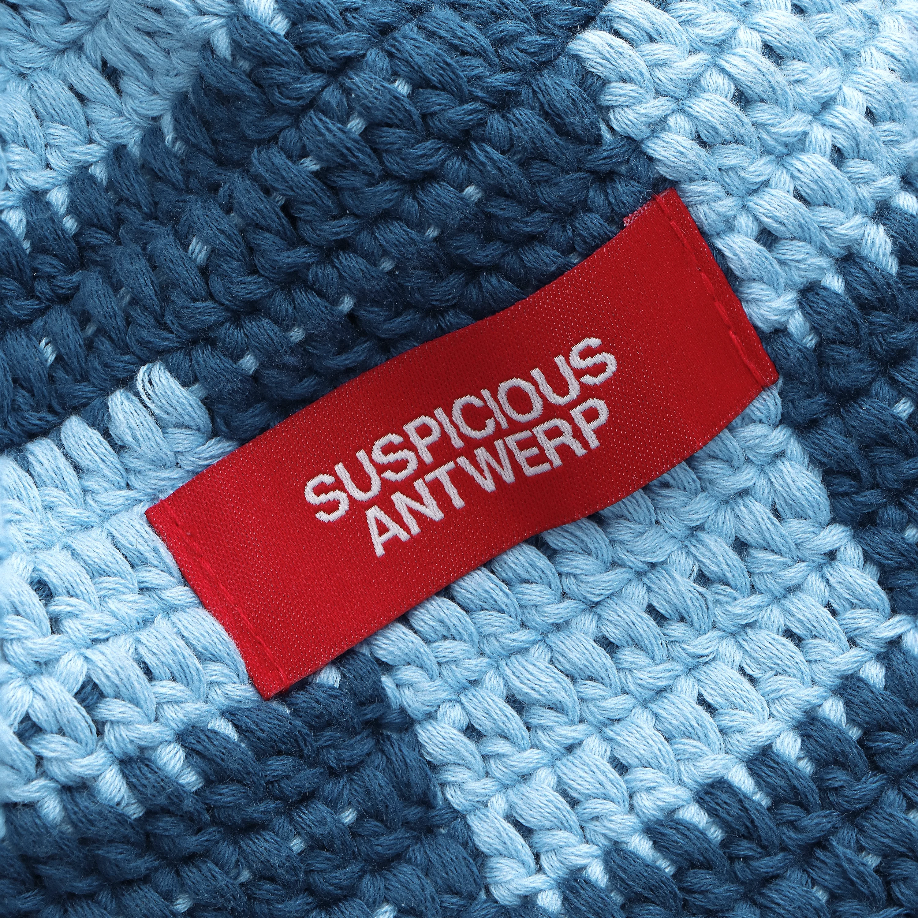 SS24 / The Checkered Crochet Hat - Blue - Image 2