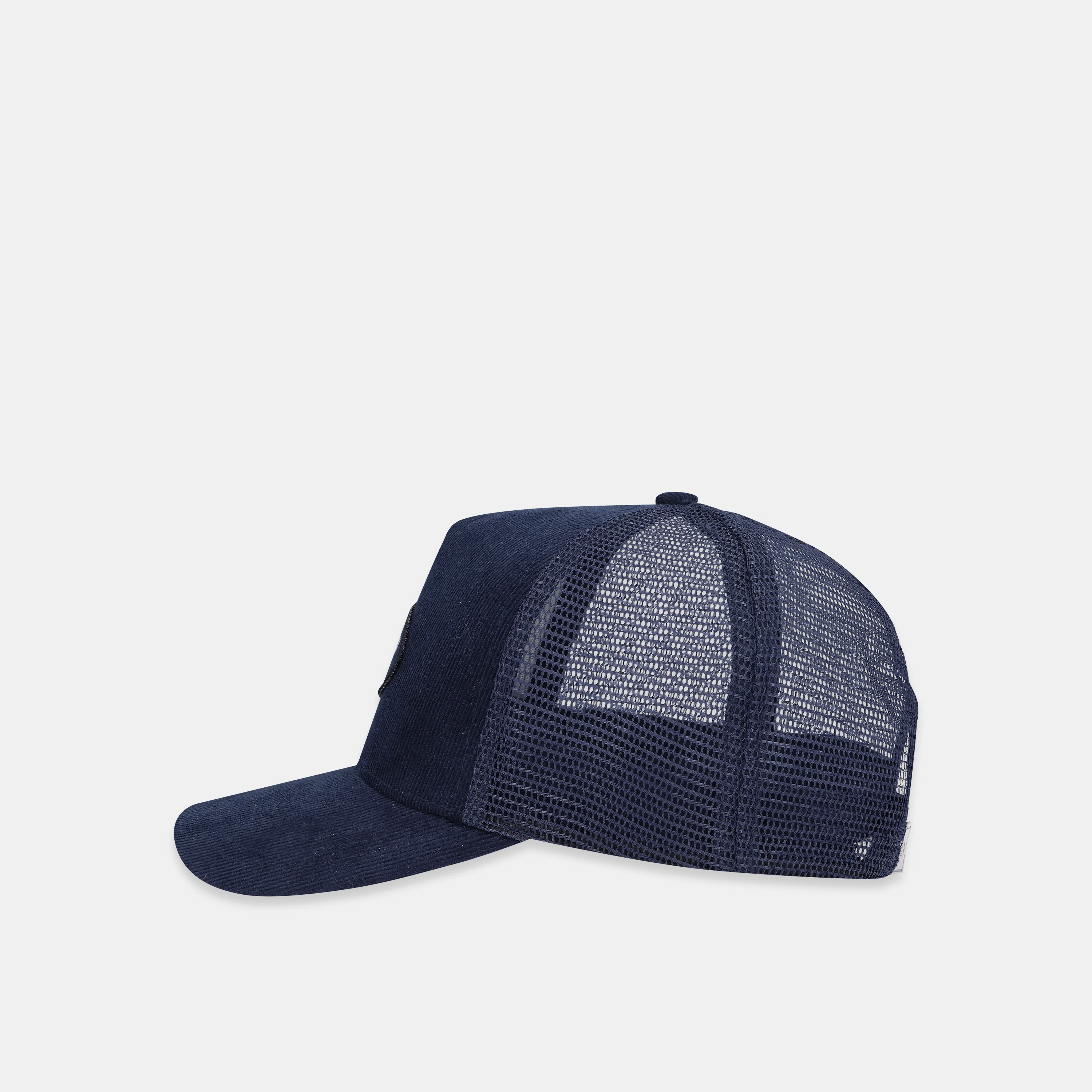 The Essentials Corduroy Cap - Navy - Image 3