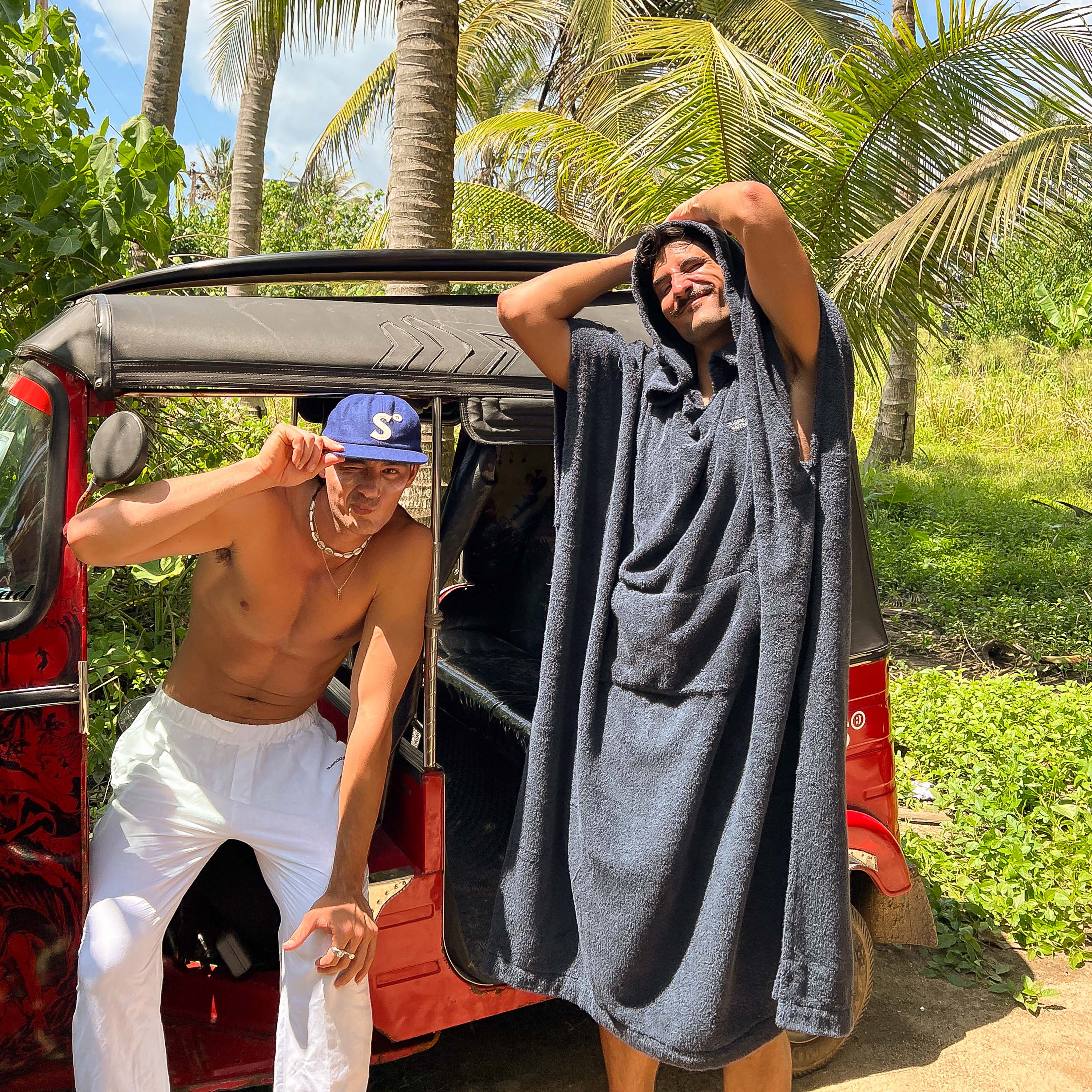 Essentials Towel Poncho - Coastal Blue - Image 2