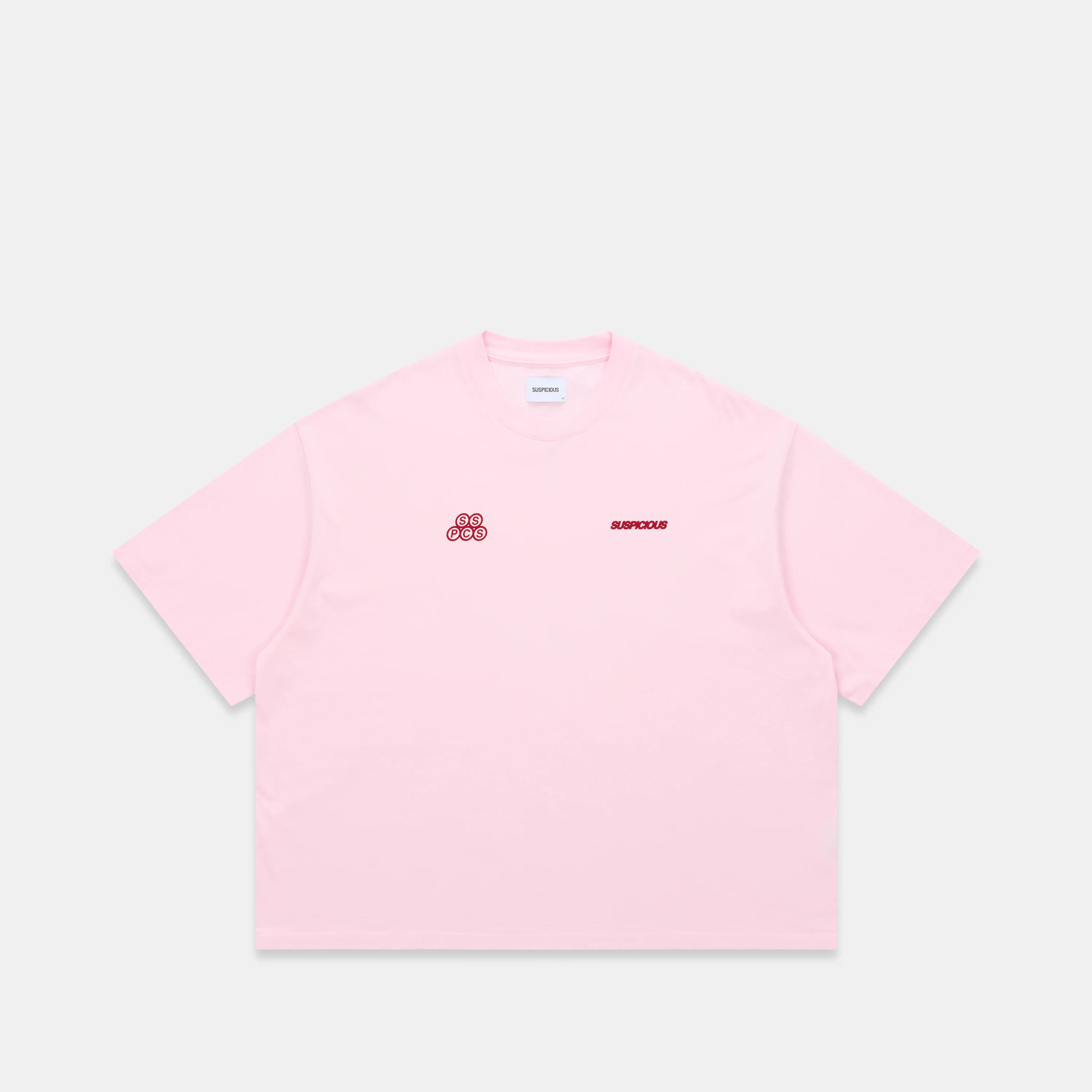 Summer / Offset Tee - Baby Pink