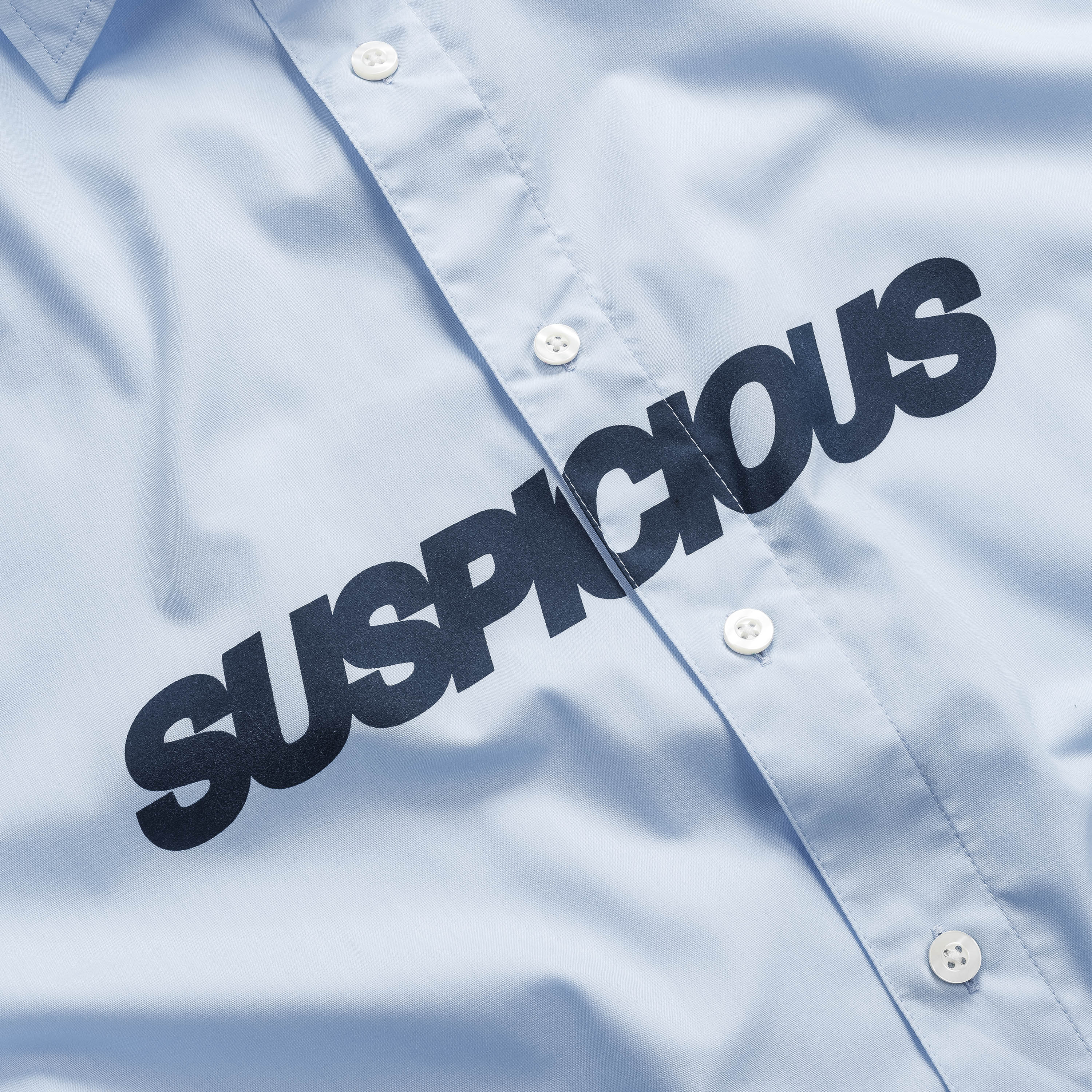 Summer / Slanted Shortsleeve Shirt - Celestial Blue - Image 2