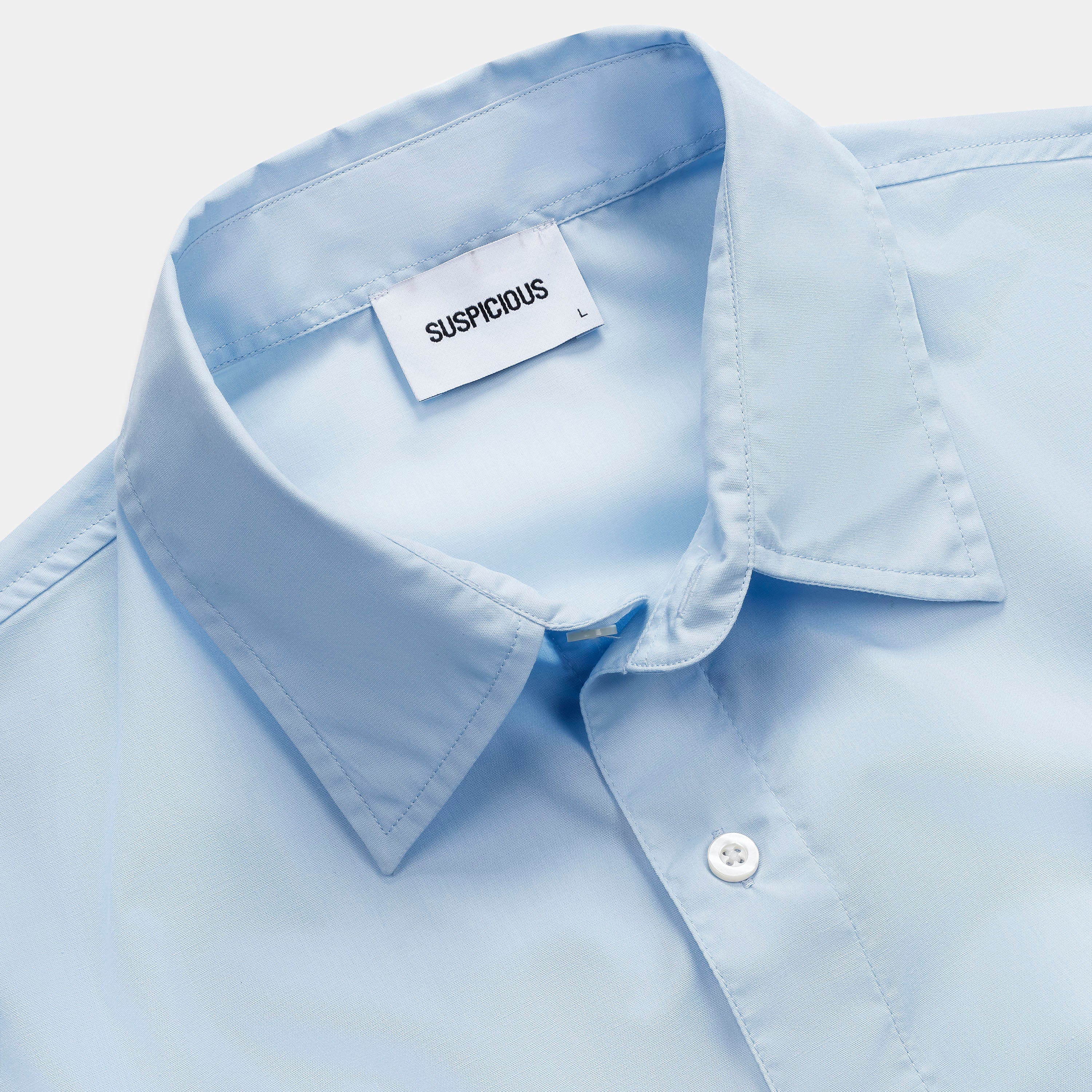 Summer / Slanted Shortsleeve Shirt - Celestial Blue - Image 3