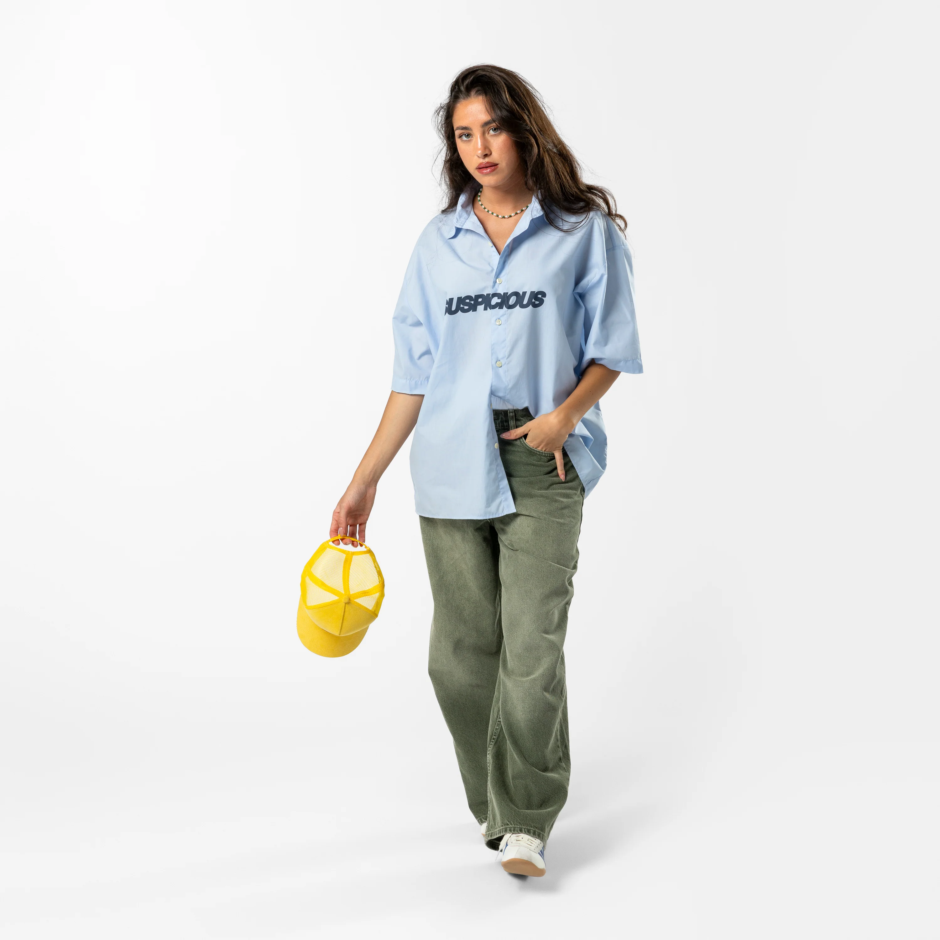 Summer / Slanted Shortsleeve Shirt - Celestial Blue - Image 7
