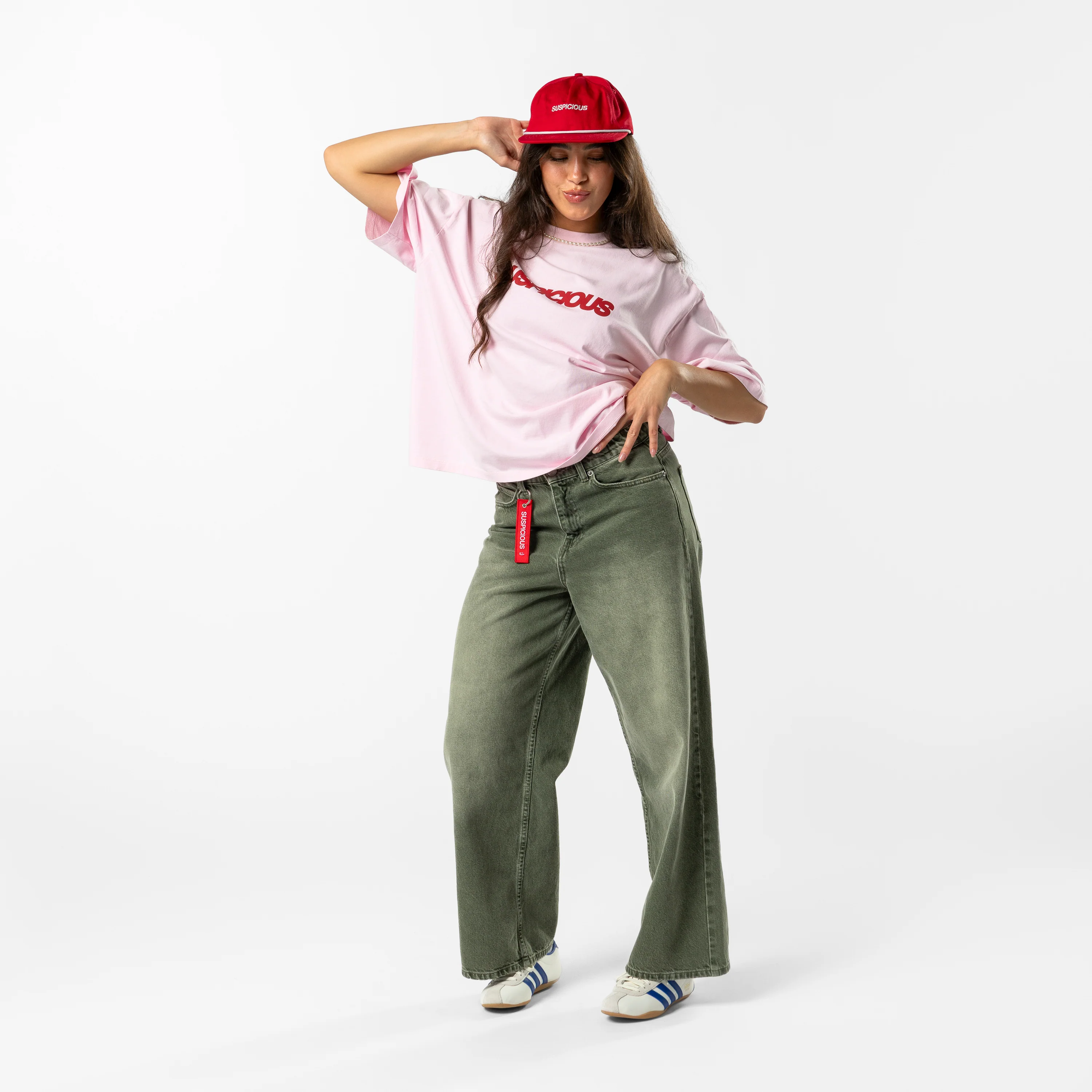 Summer / Slanted Tee - Baby Pink - Image 2