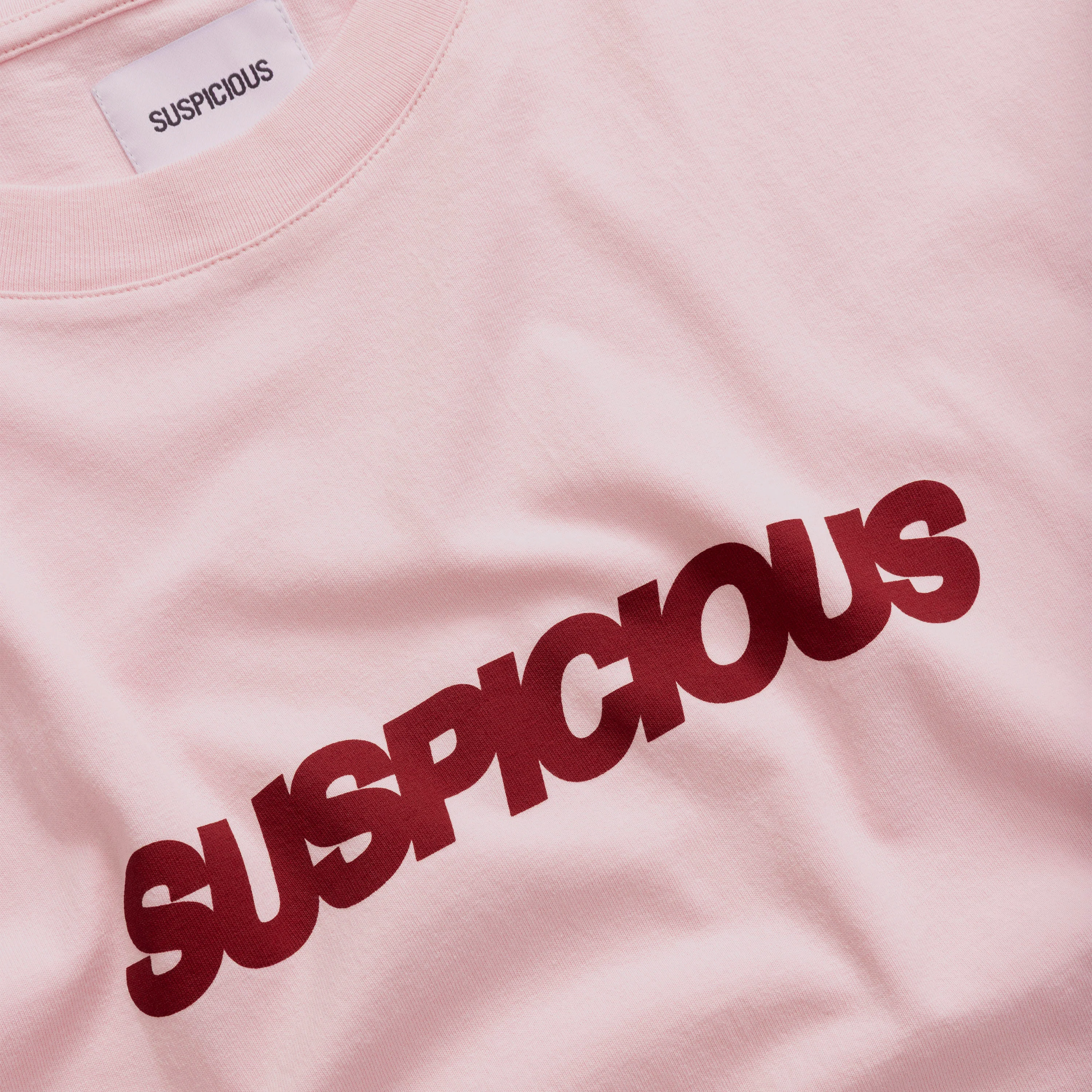 Summer / Slanted Tee - Baby Pink - Image 4