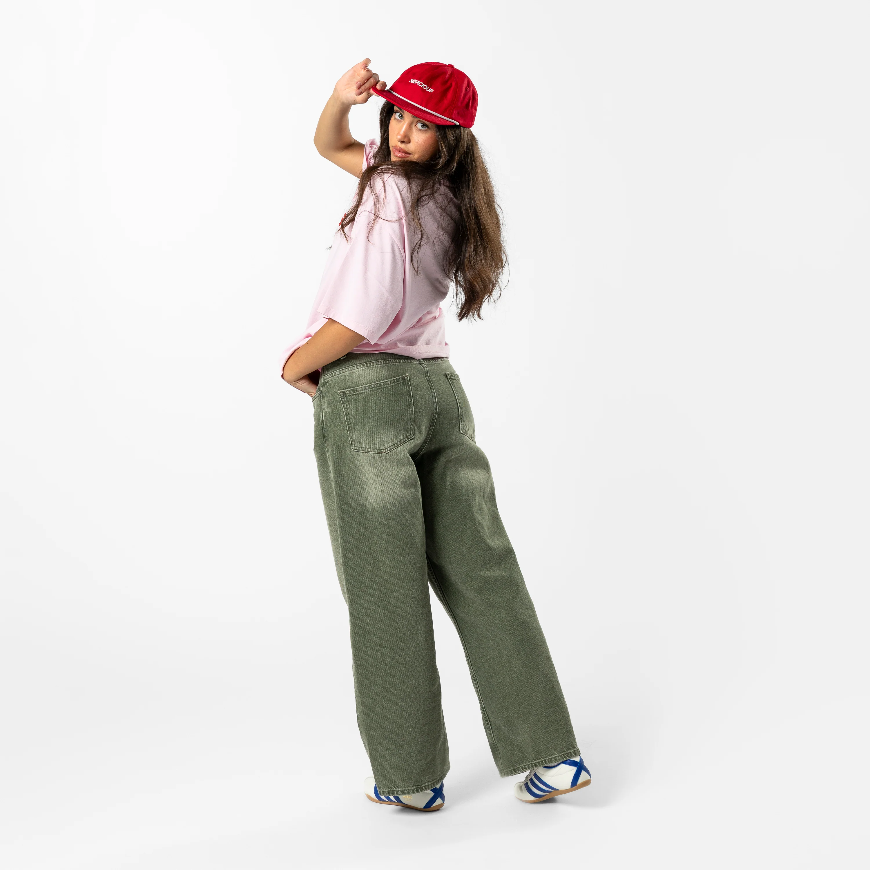 Summer / Slanted Tee - Baby Pink - Image 6
