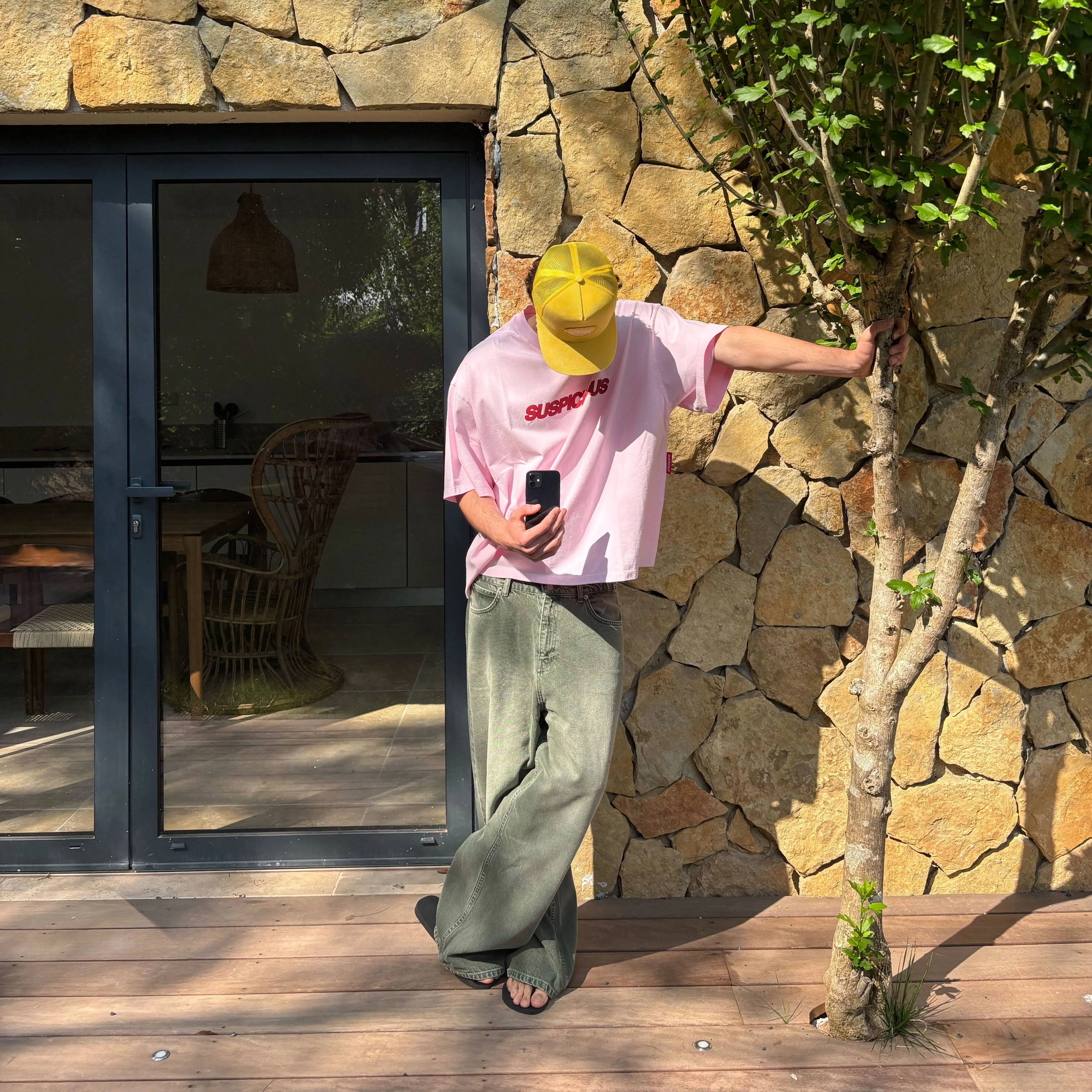 Summer / Slanted Tee - Baby Pink - Image 8