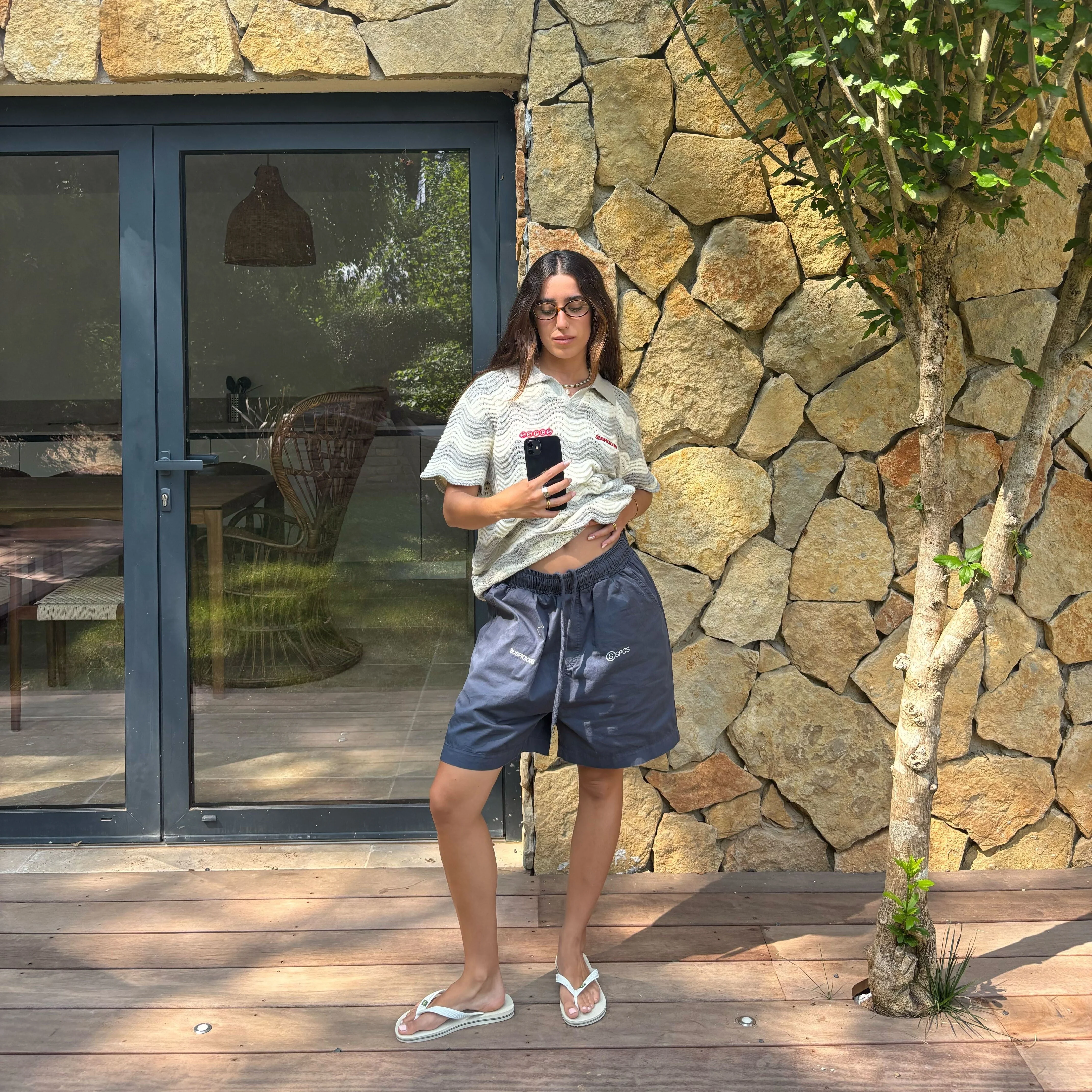 Summer / Wavy Double Icon Polo - Dune - Image 11