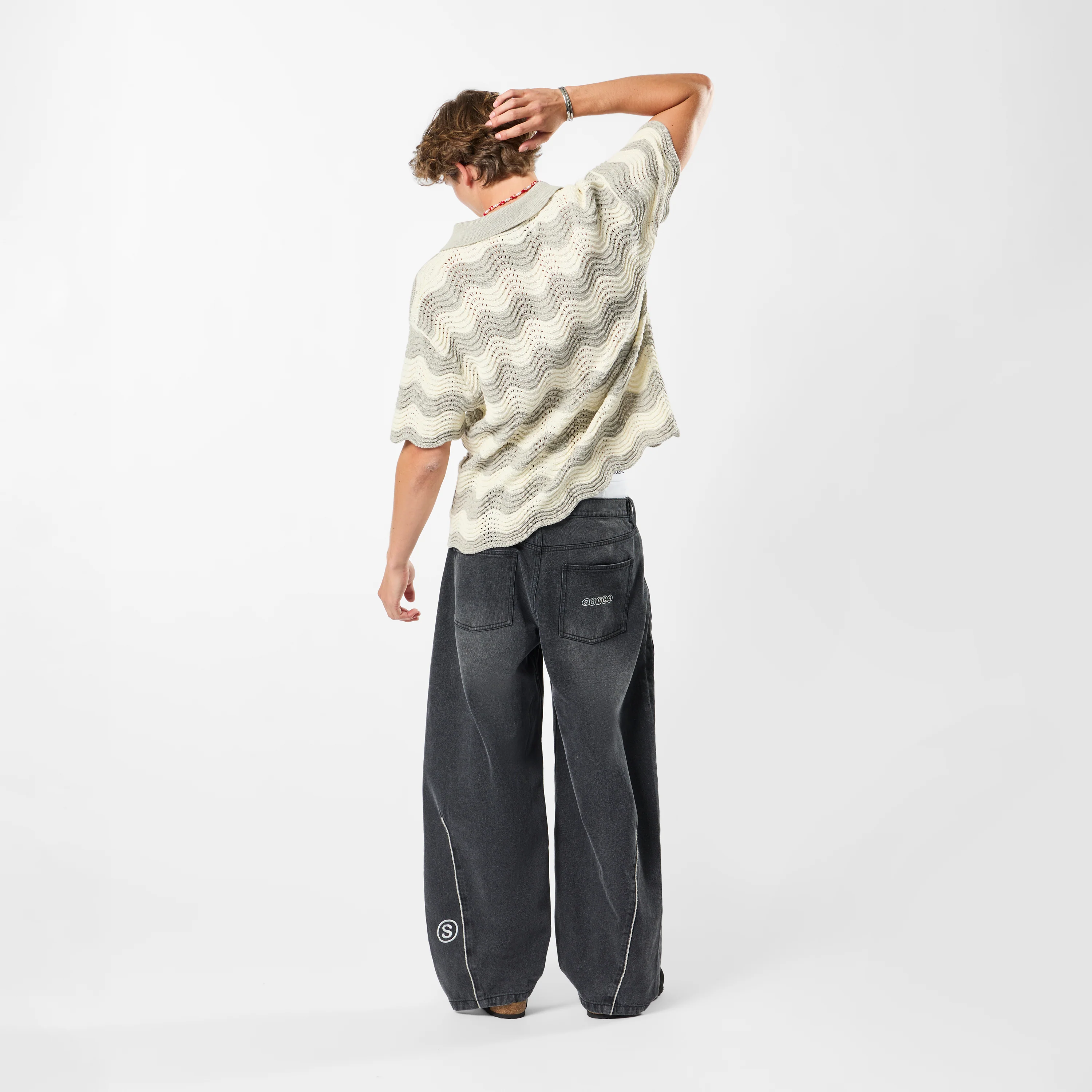 Summer / Wavy Double Icon Polo - Dune - Image 9
