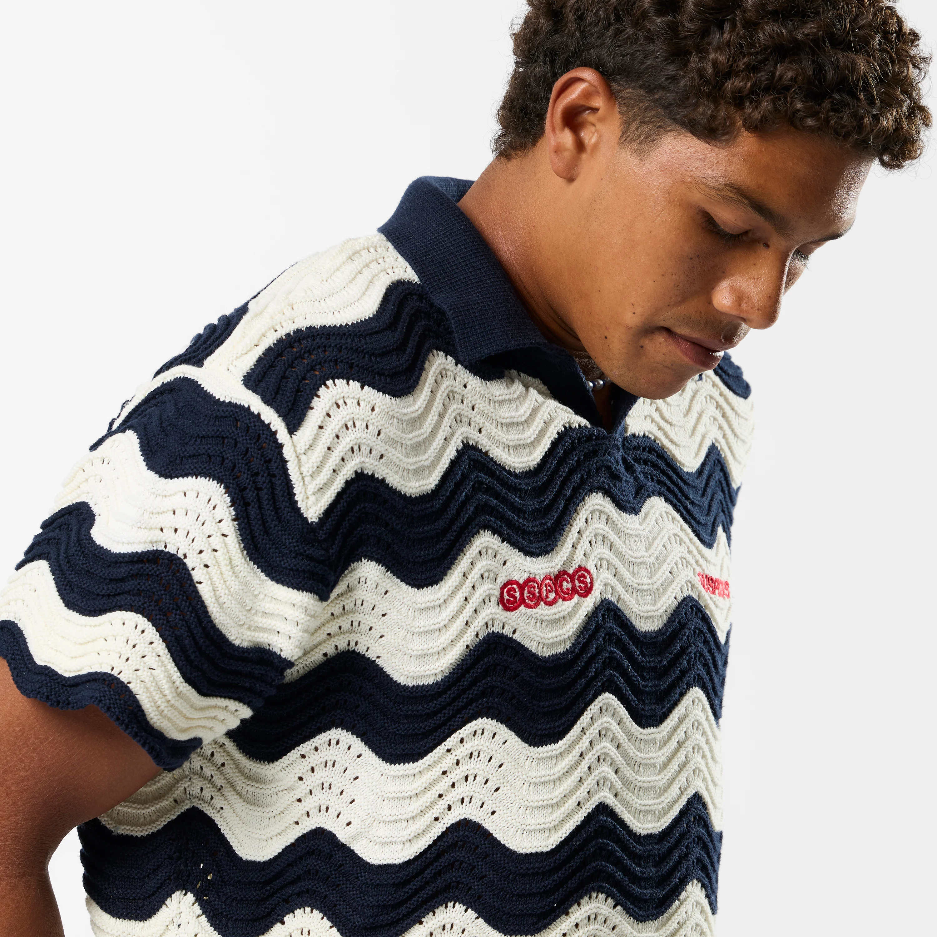 Summer / Wavy Double Icon Polo - Nightfall - Image 7