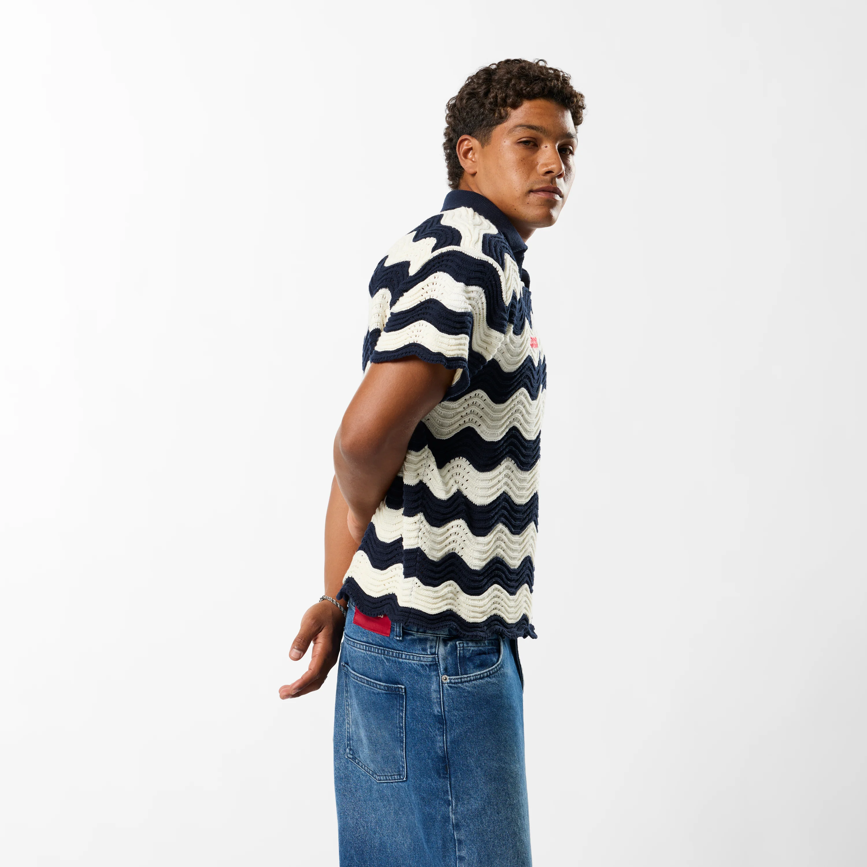 Summer / Wavy Double Icon Polo - Nightfall - Image 9
