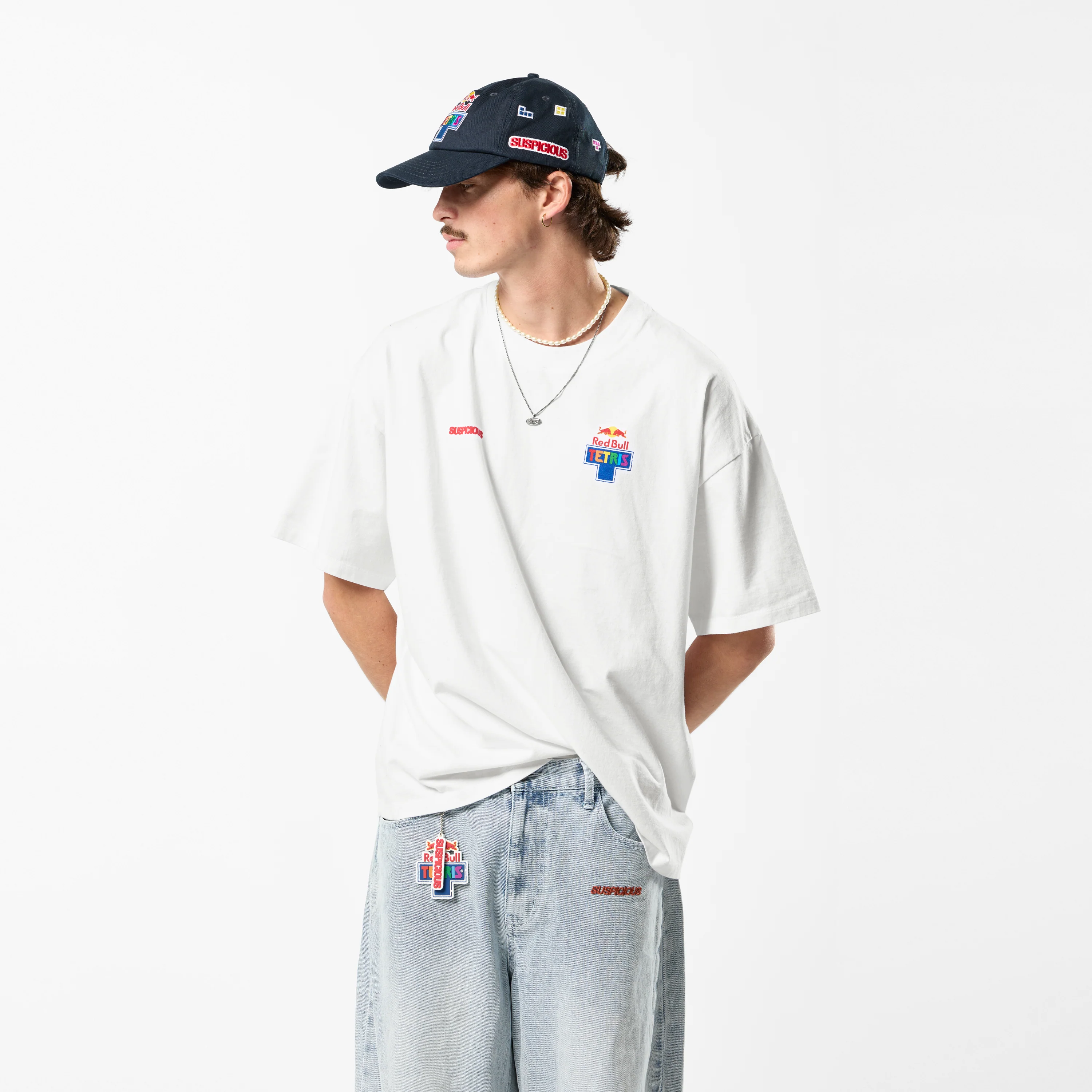 Suspicious x Red Bull Tetris - Tee - White - Image 3