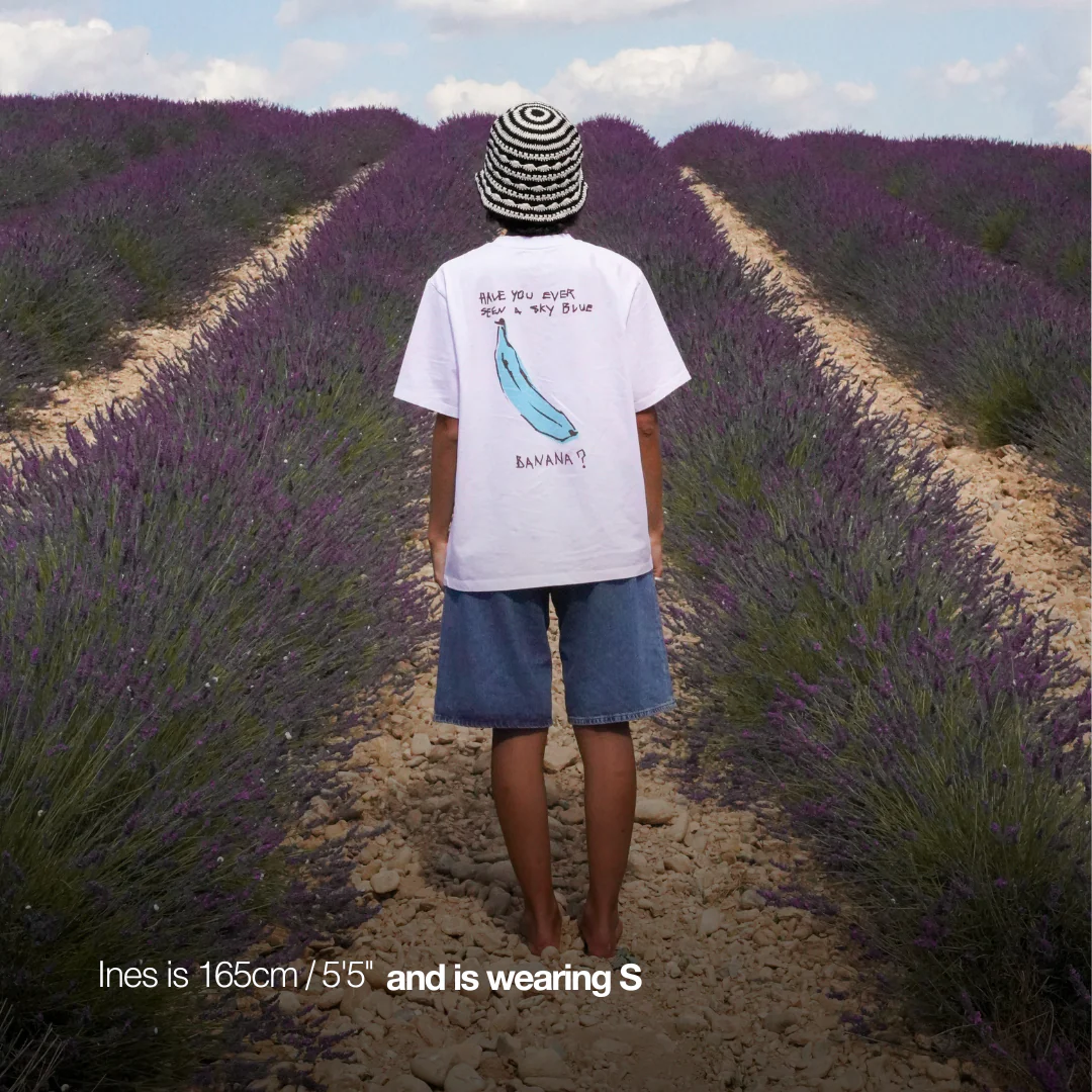 The Blue Banana Tee - White - Image 5