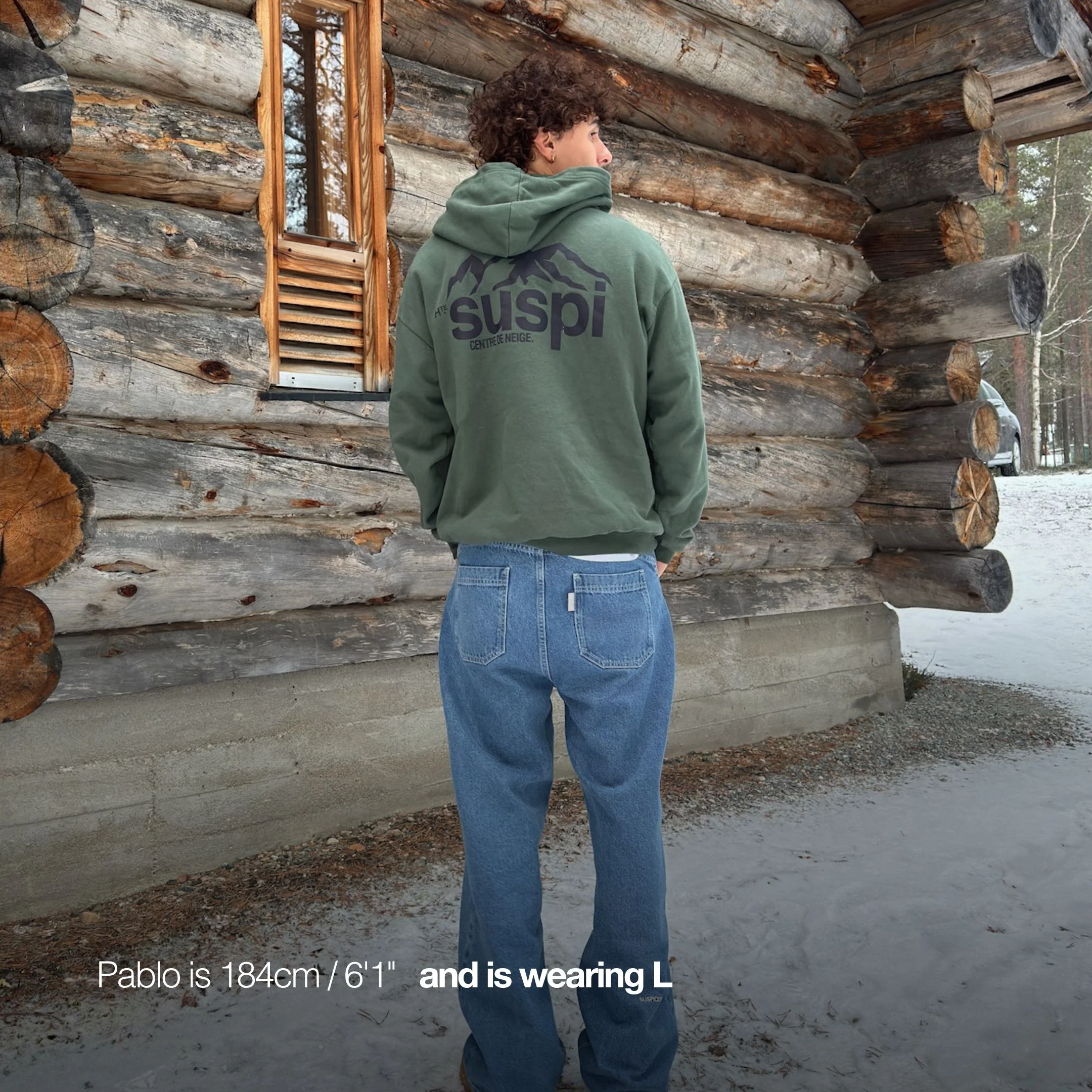 The Centre de Neige Hoodie - Forest Green - Image 5