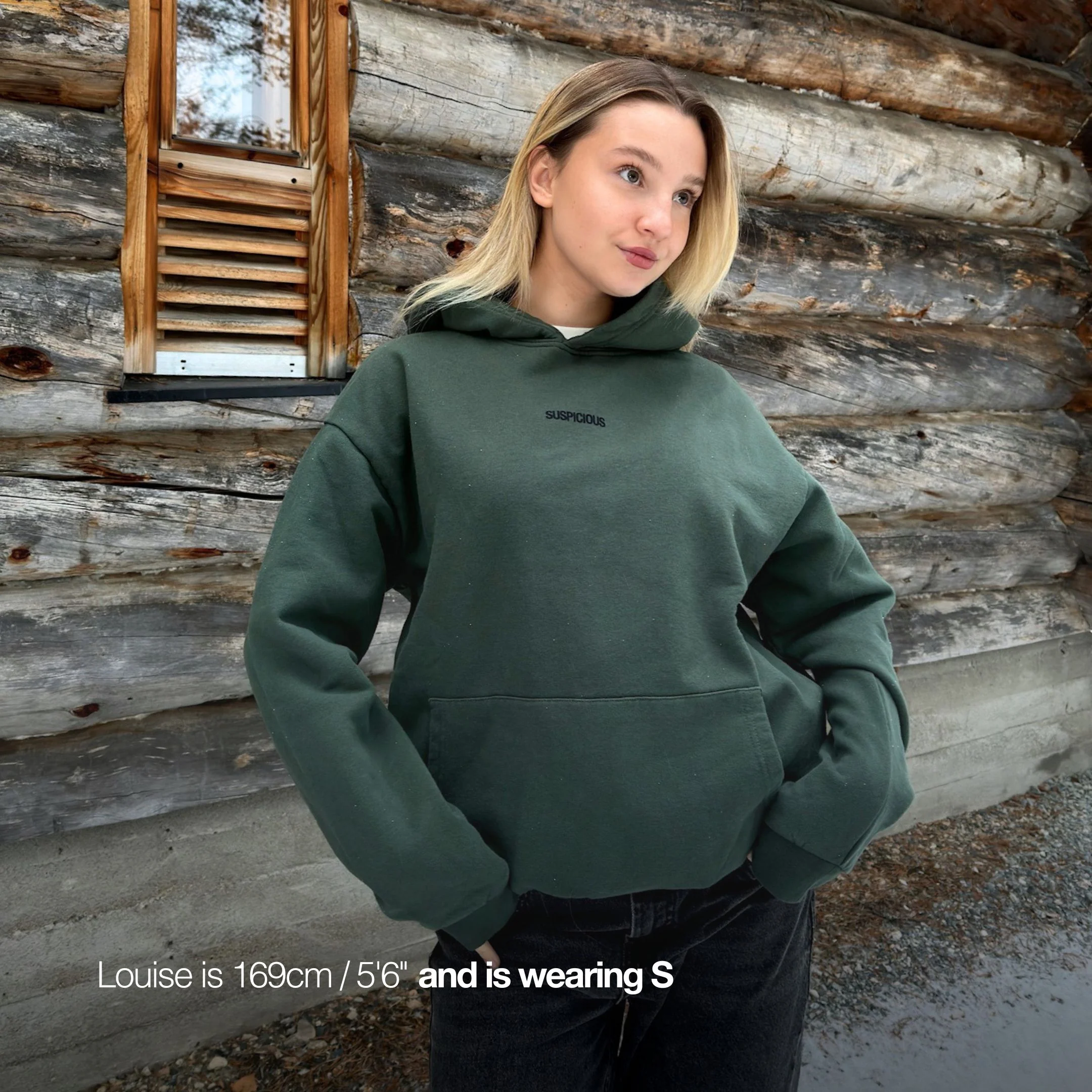 The Centre de Neige Hoodie - Forest Green - Image 6