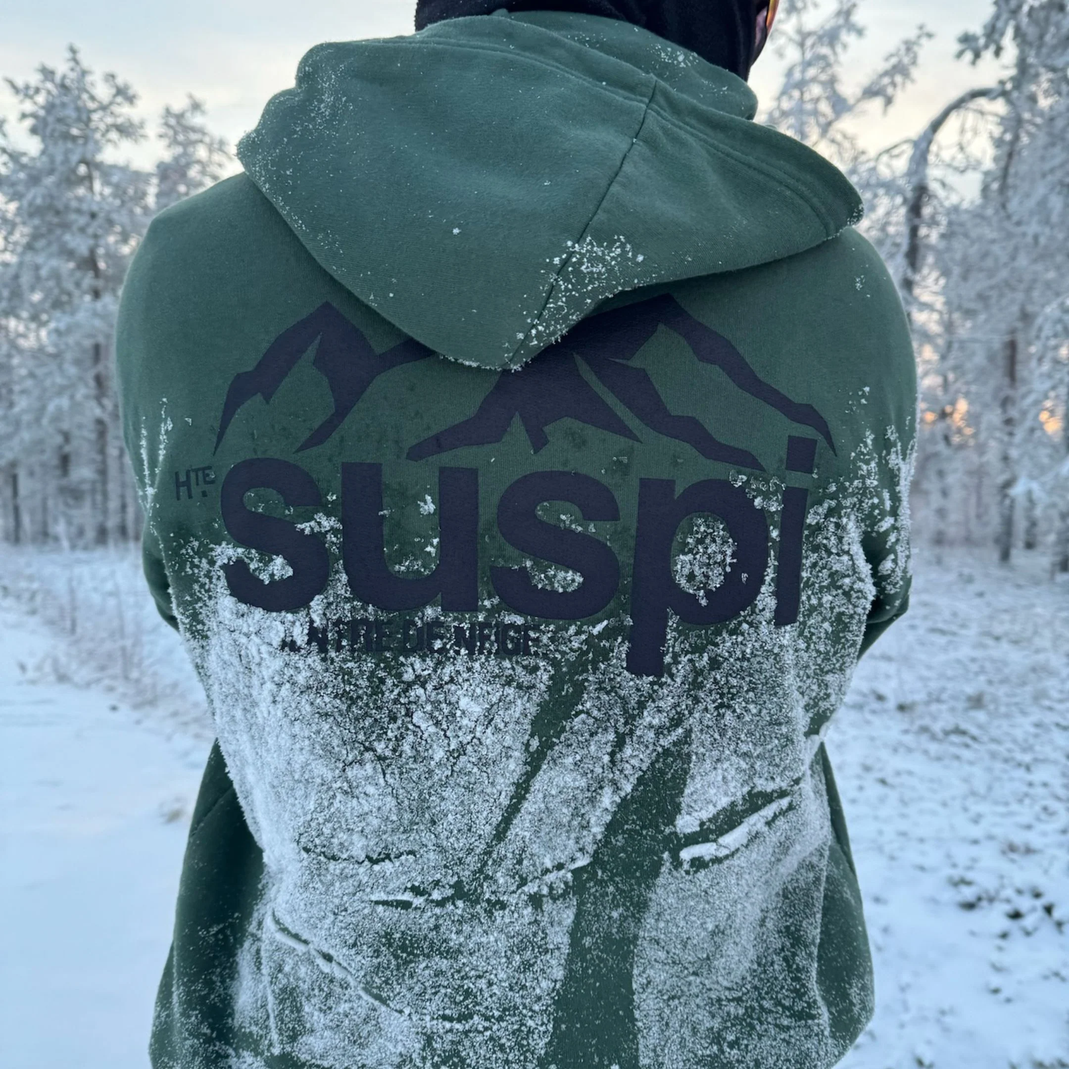 The Centre de Neige Hoodie - Forest Green - Image 8
