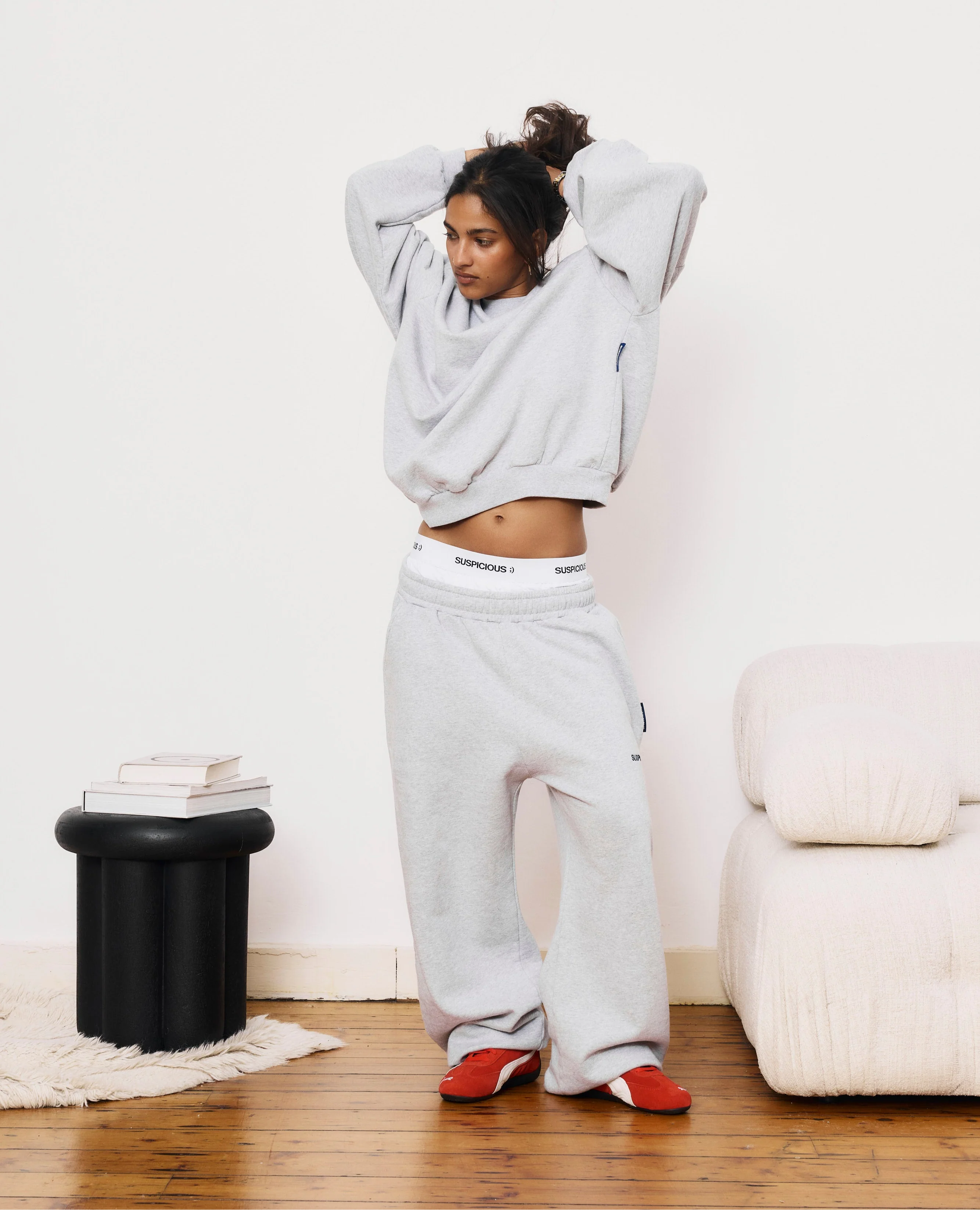 The Essentials Crewneck - Neutral Heather - Image 4