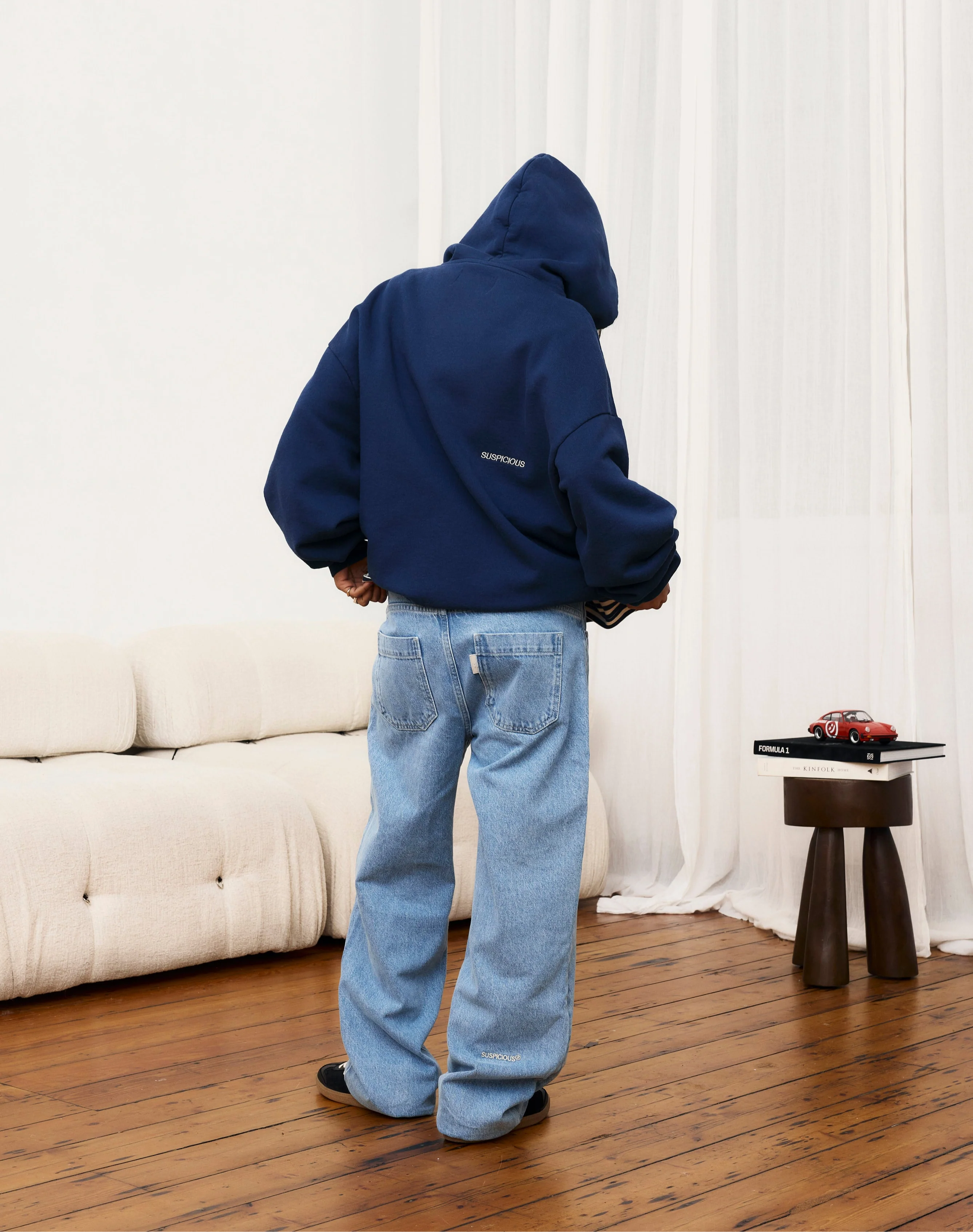 The Essentials Hoodie - Navy - Image 6