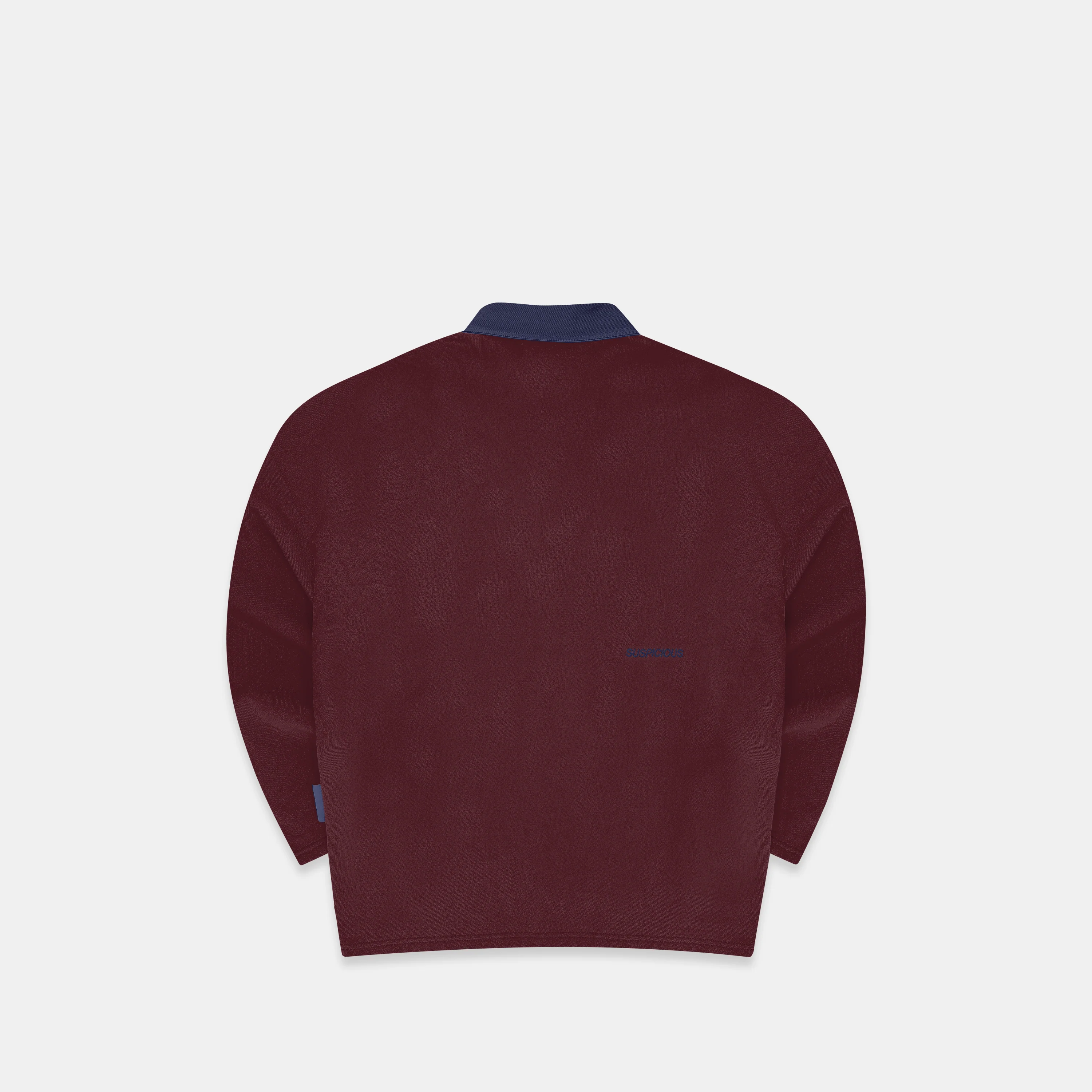 The Essentials Rugby Polo - Burgundy - Image 4