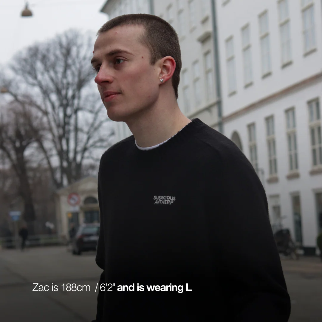 The Knitted Sweat - Black - Image 3