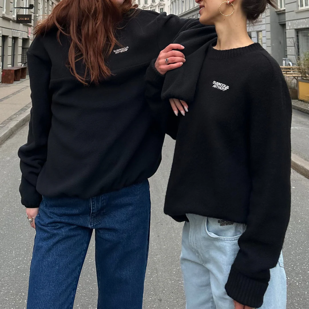 The Knitted Sweat - Black - Image 5