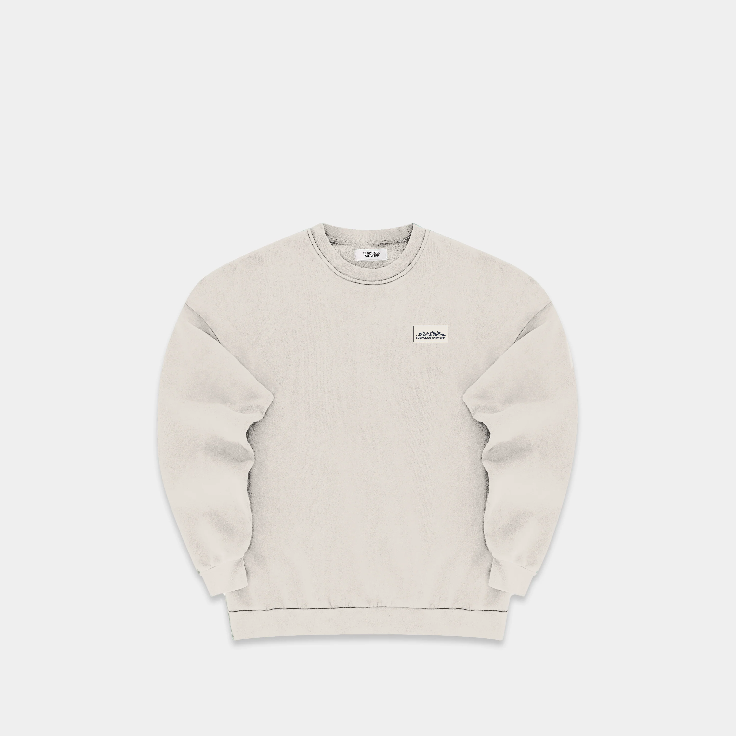The Label Crewneck - River Grey