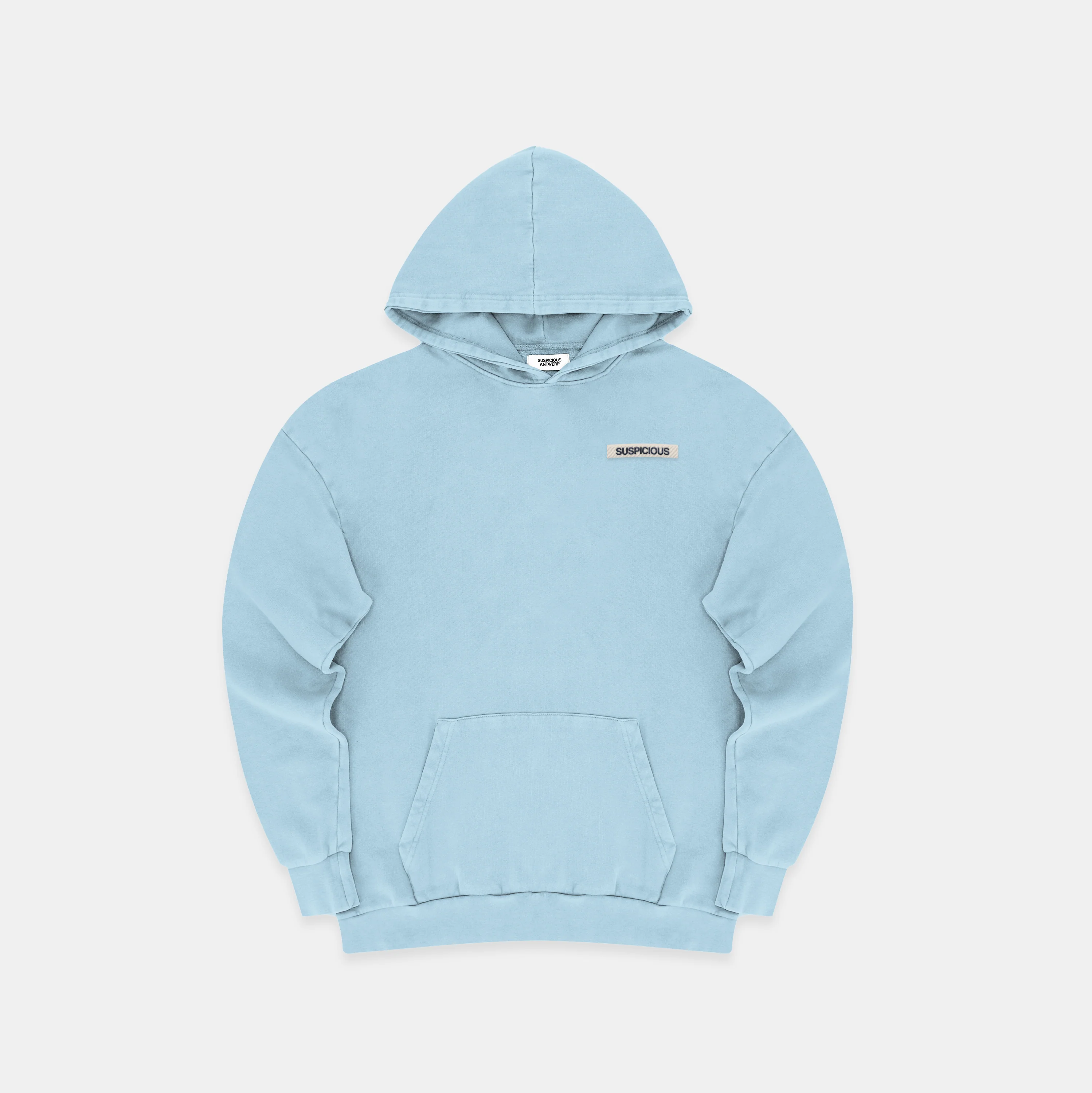 The Label Hoodie - Coral Blue
