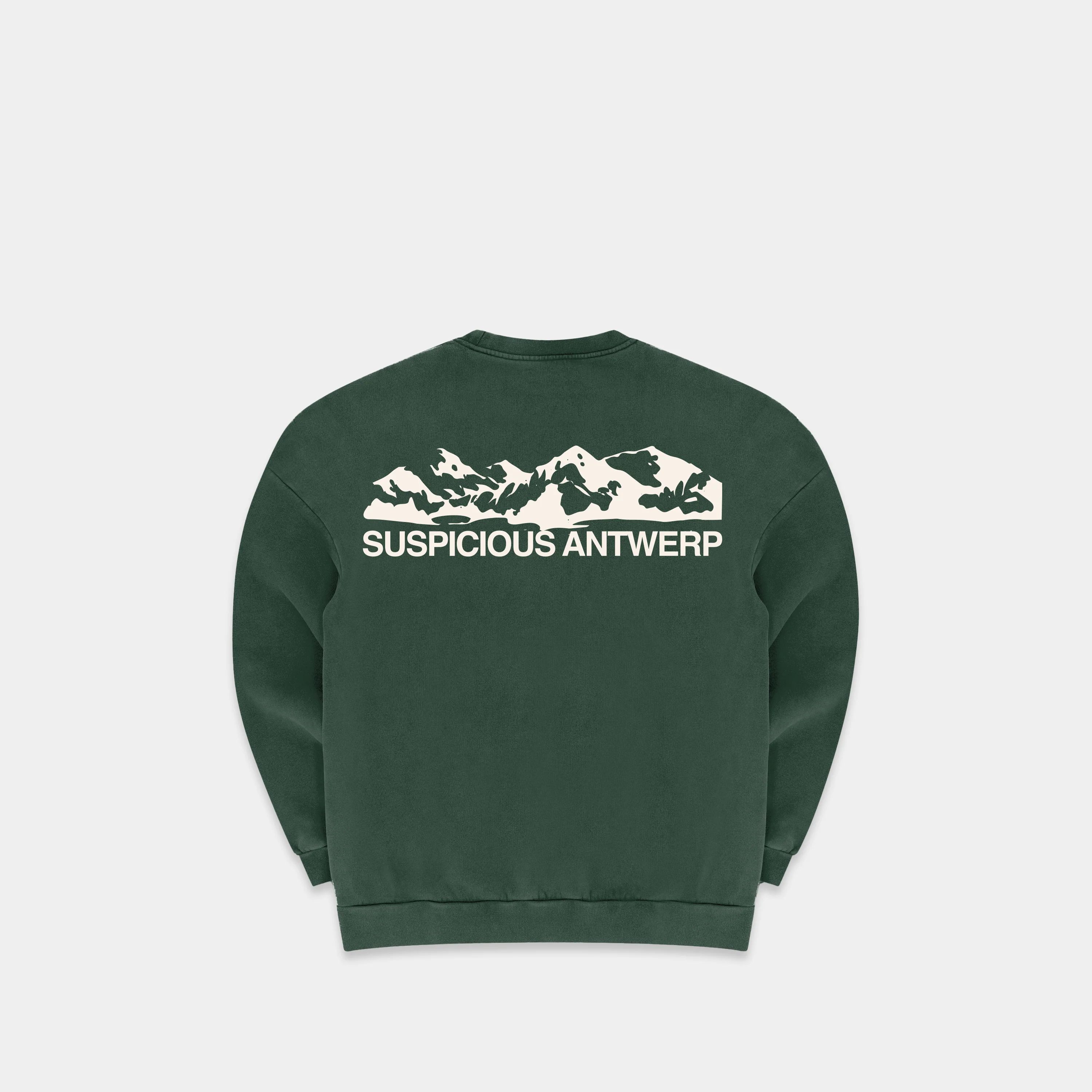 The Landscape Crewneck - Scarab Green