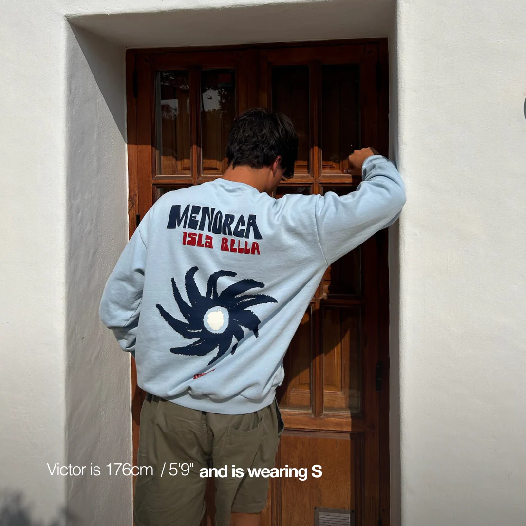 Isla Bonita / The Menorca Crewneck - Celestial Blue - Image 5