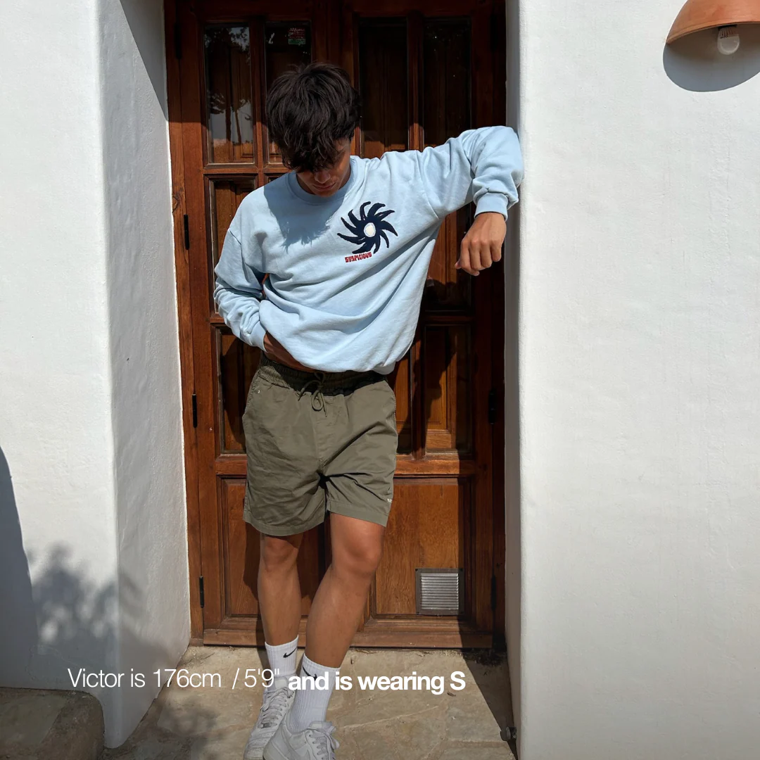 Isla Bonita / The Menorca Crewneck - Celestial Blue - Image 6