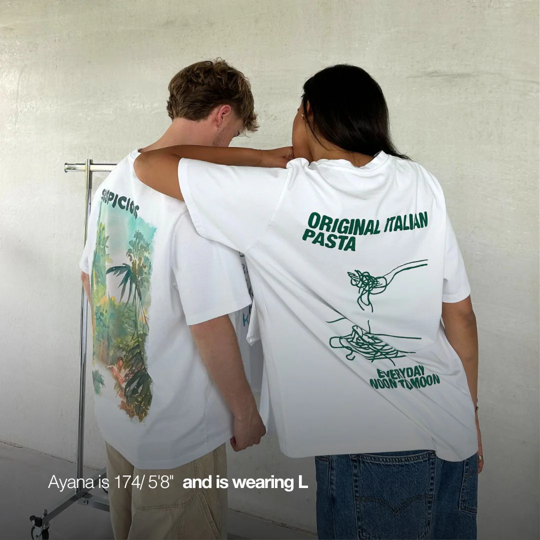The Original Italian Pasta Tee - White - Image 5