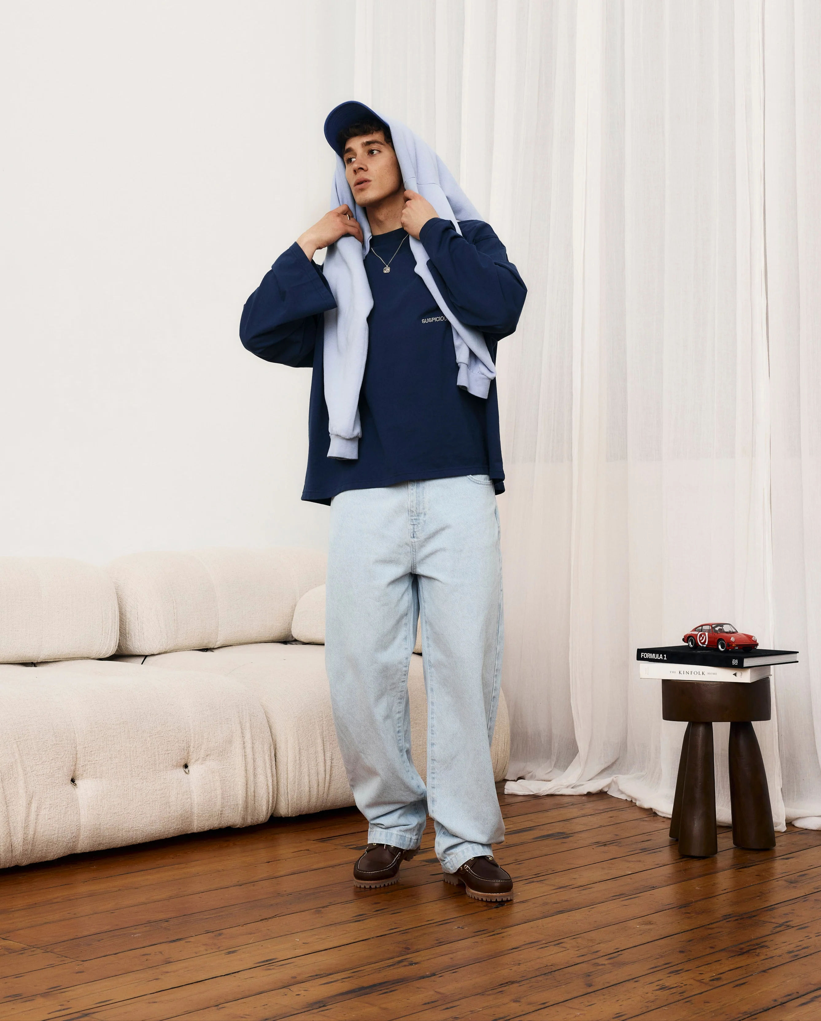 Wide Leg Denim - Bleached - Image 7
