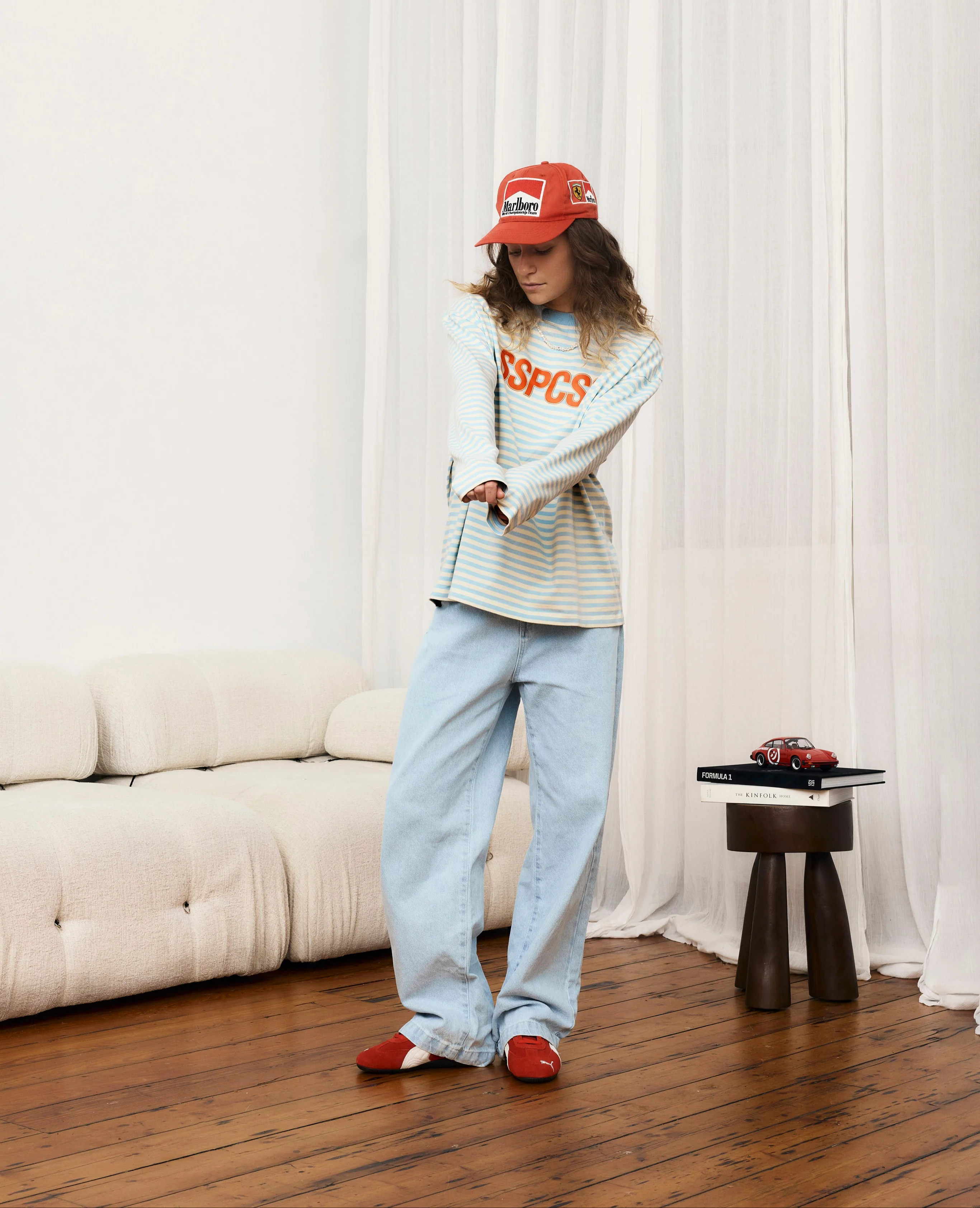 Wide Leg Denim - Bleached - Image 9