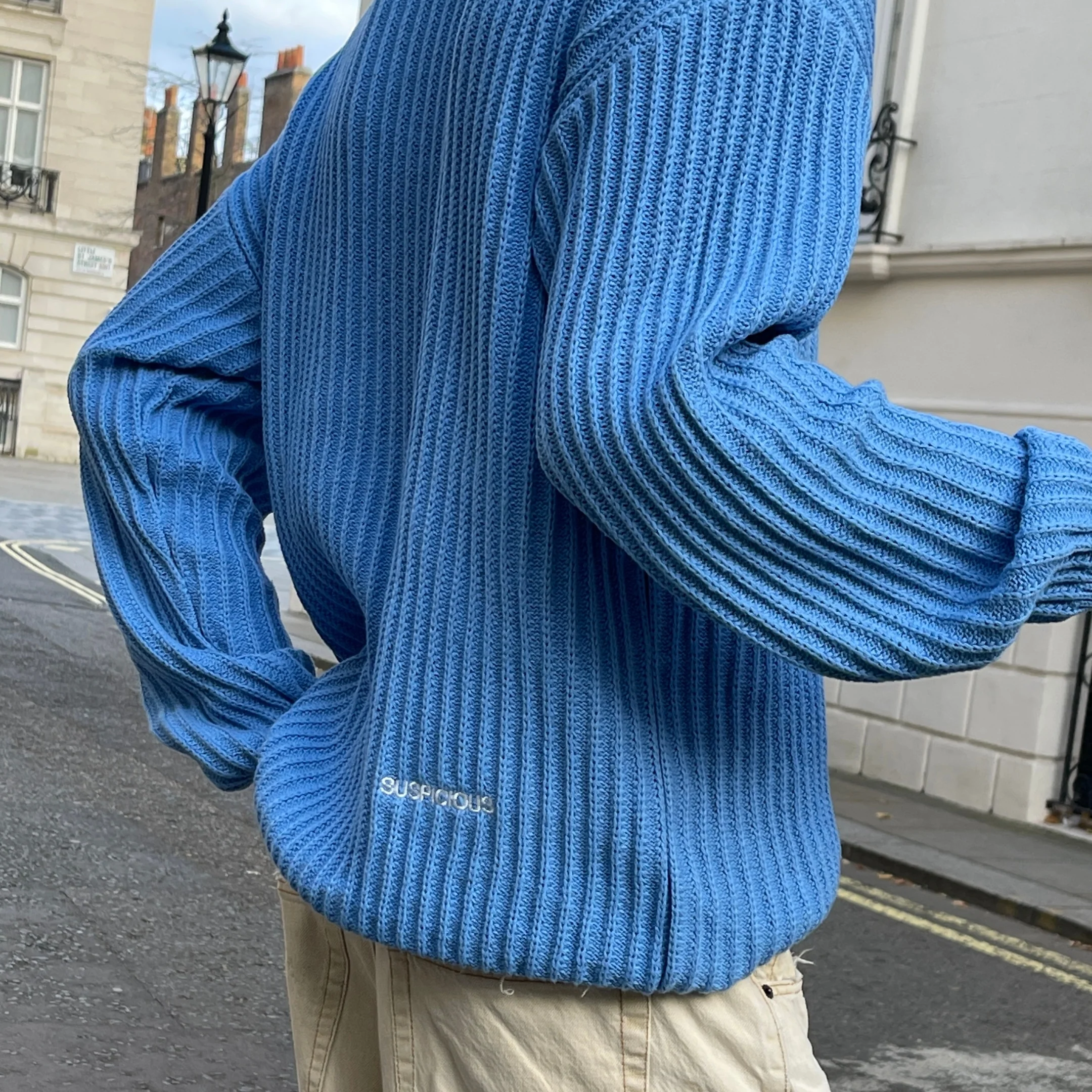 The Suspicious 2 Knitted Sweat - Blue - Image 5