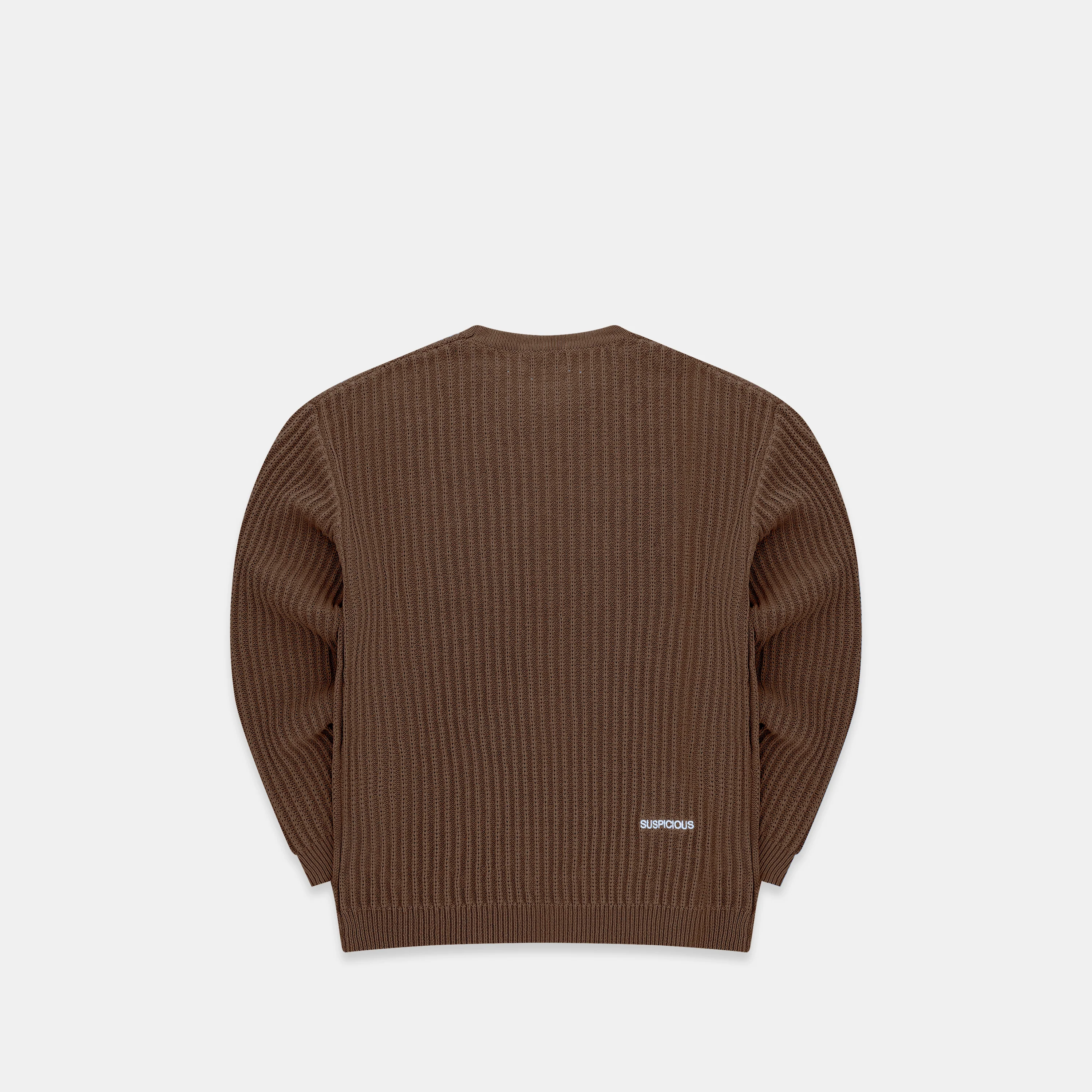 The Suspicious 2 Knitted Sweat - Brown - Image 3
