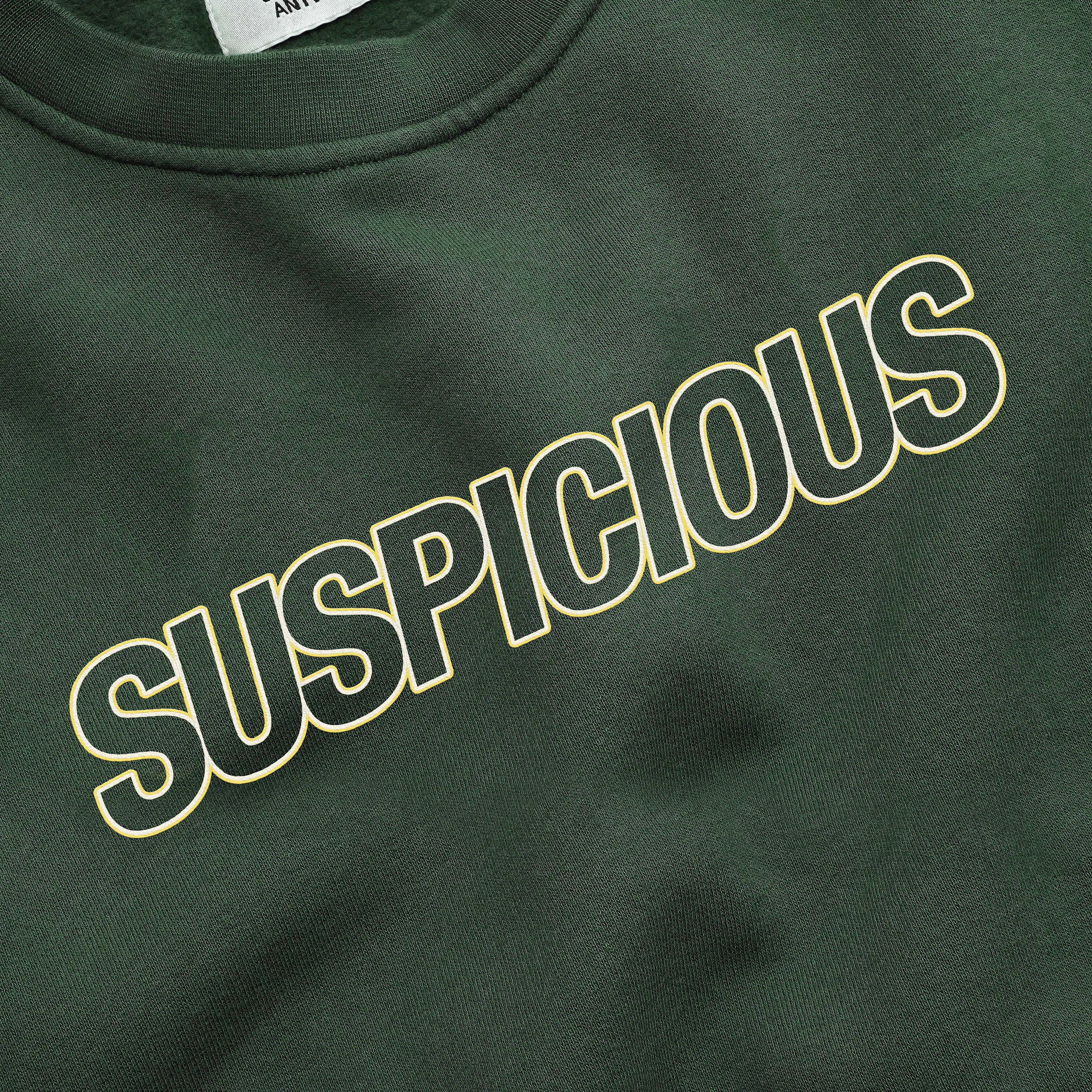 The Suspicious Lining Crewneck - Forest Green - Image 2