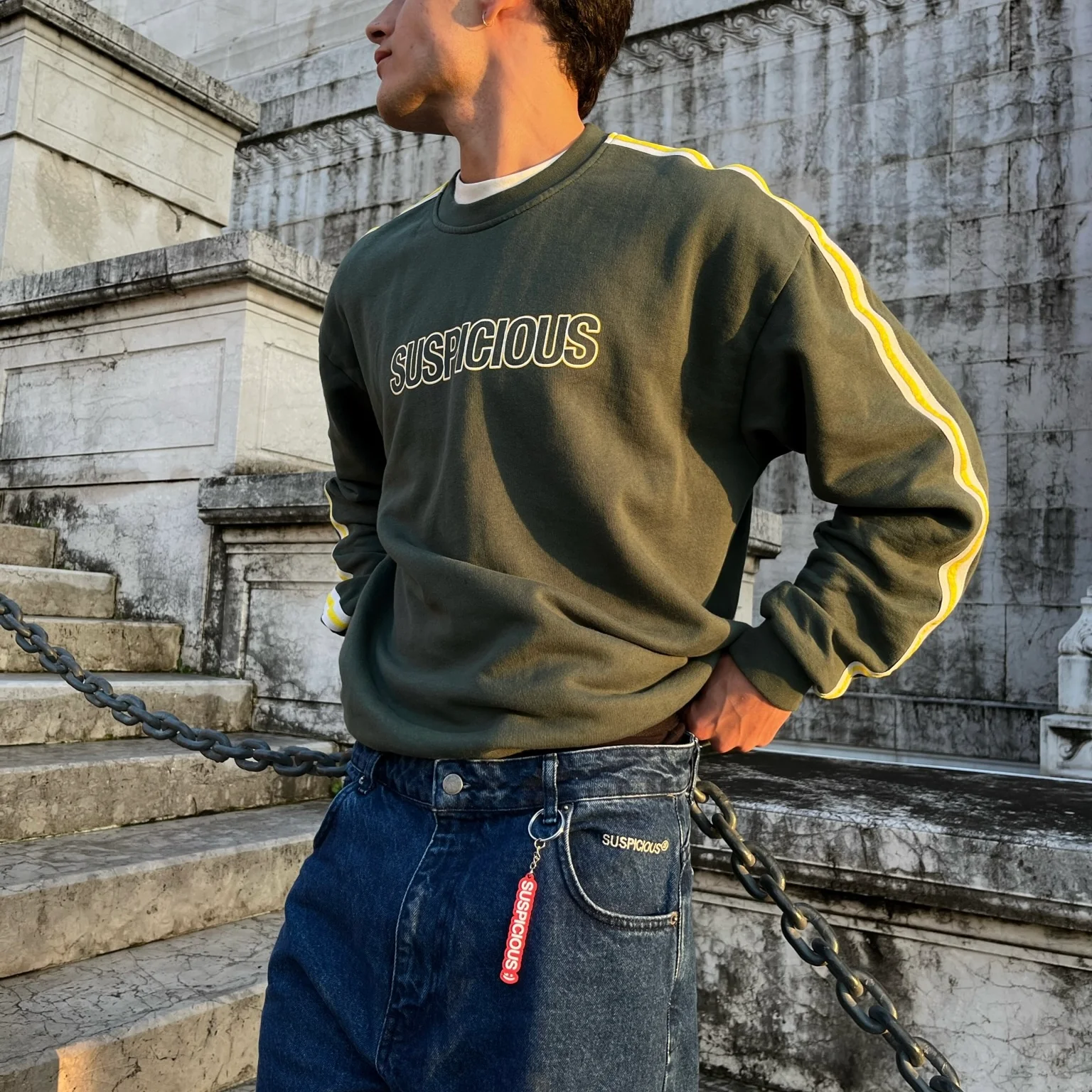 The Suspicious Lining Crewneck - Forest Green - Image 5