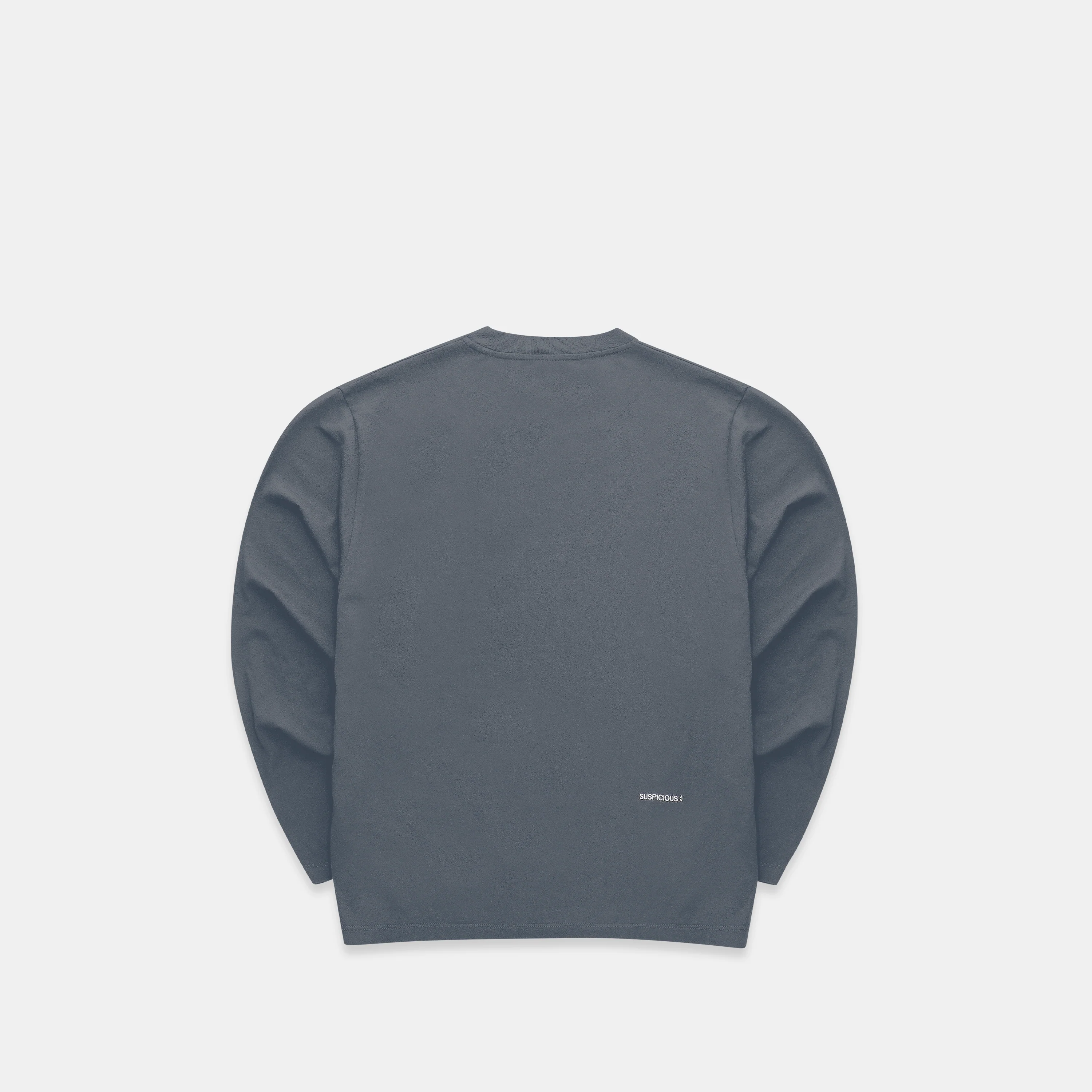 The Suspicious Smiley Longsleeve - Slate Blue - Image 3