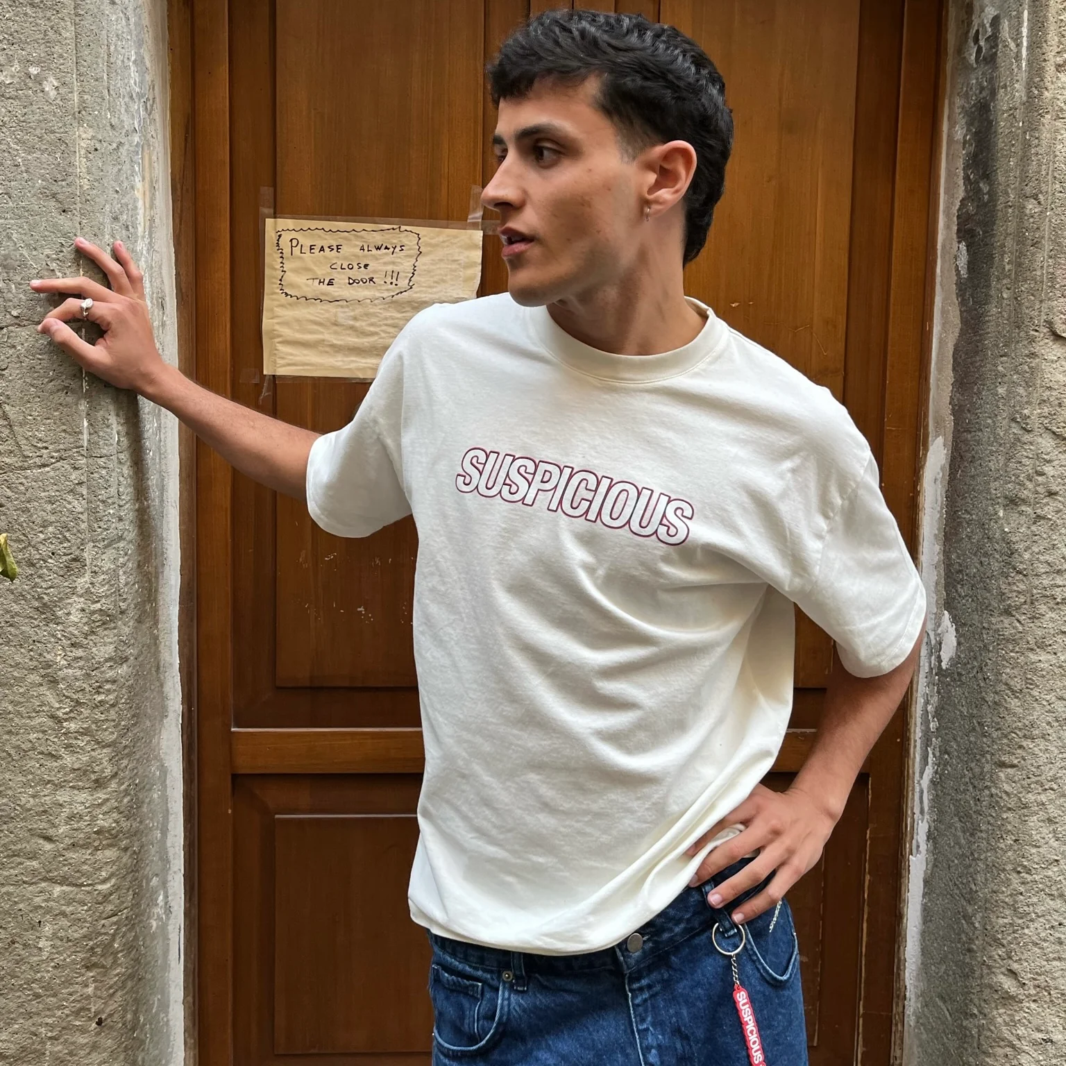 The Suspicious Tee - Natural - Image 4